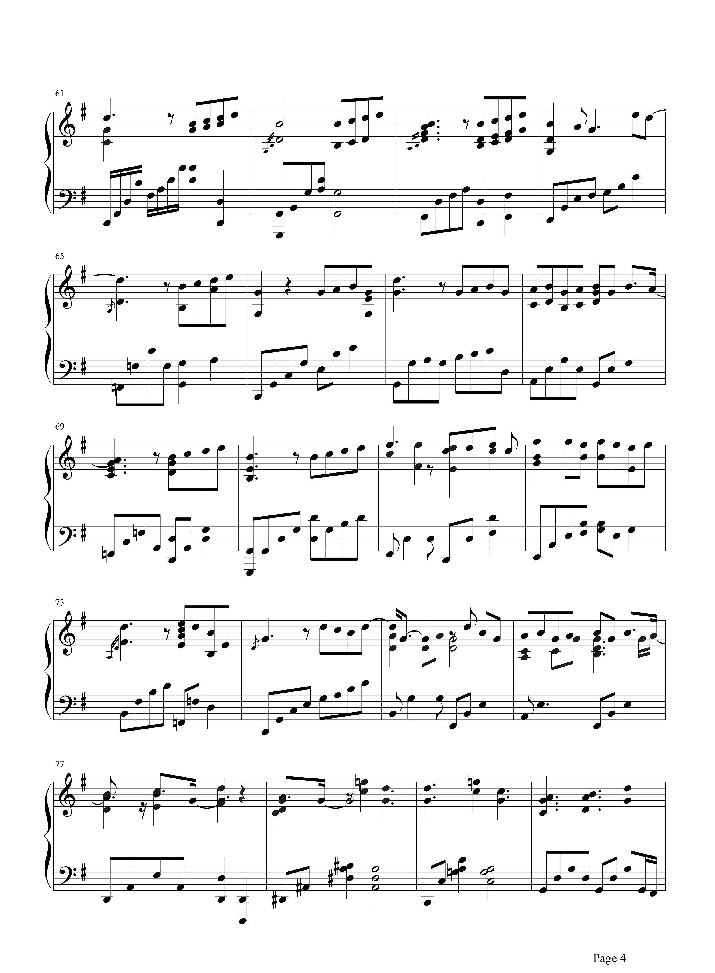 你给我听好钢琴谱 陈奕迅-其实你都知道4