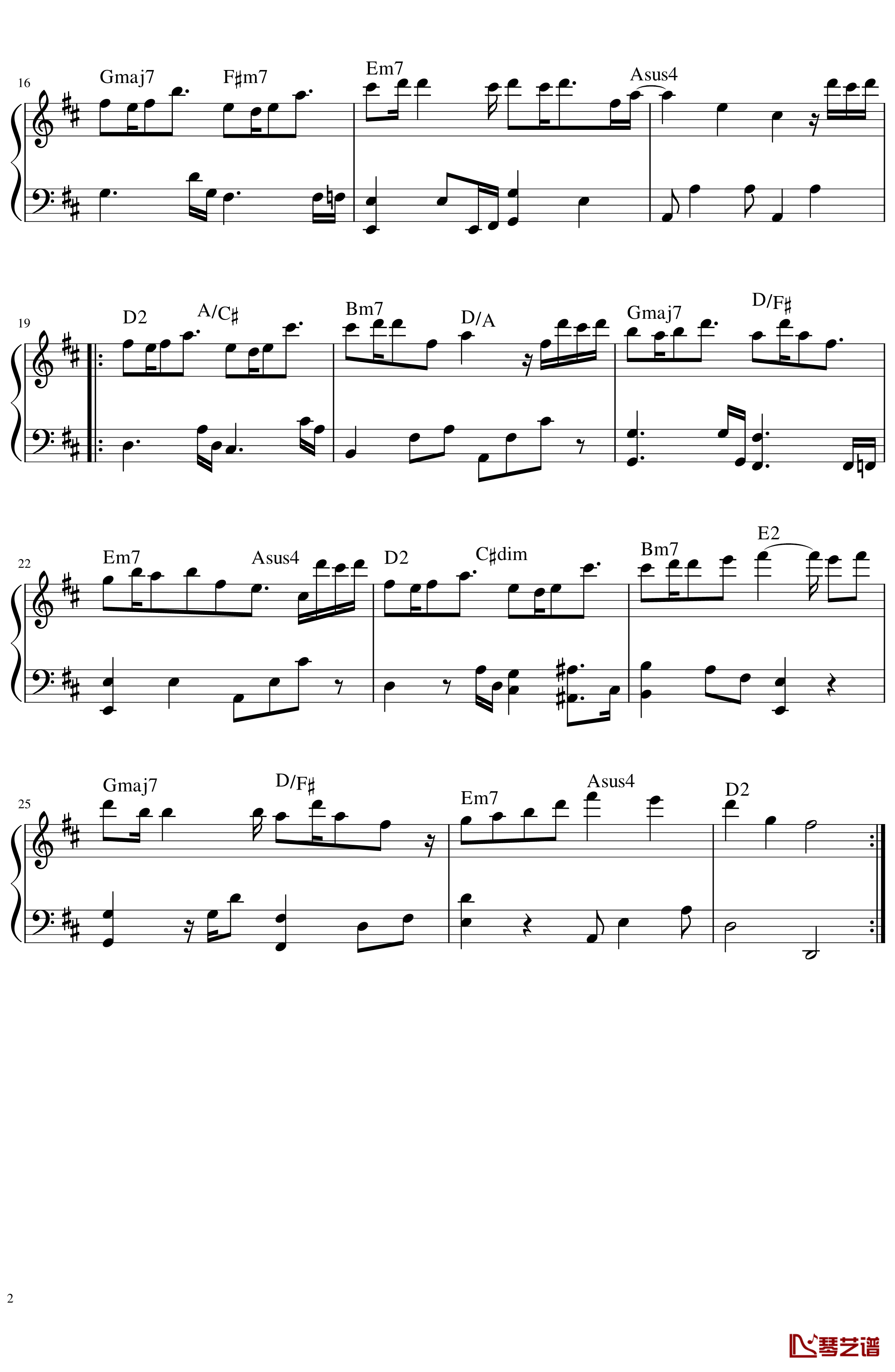 想见你想见你想见你简谱-电视剧想见你片尾曲2