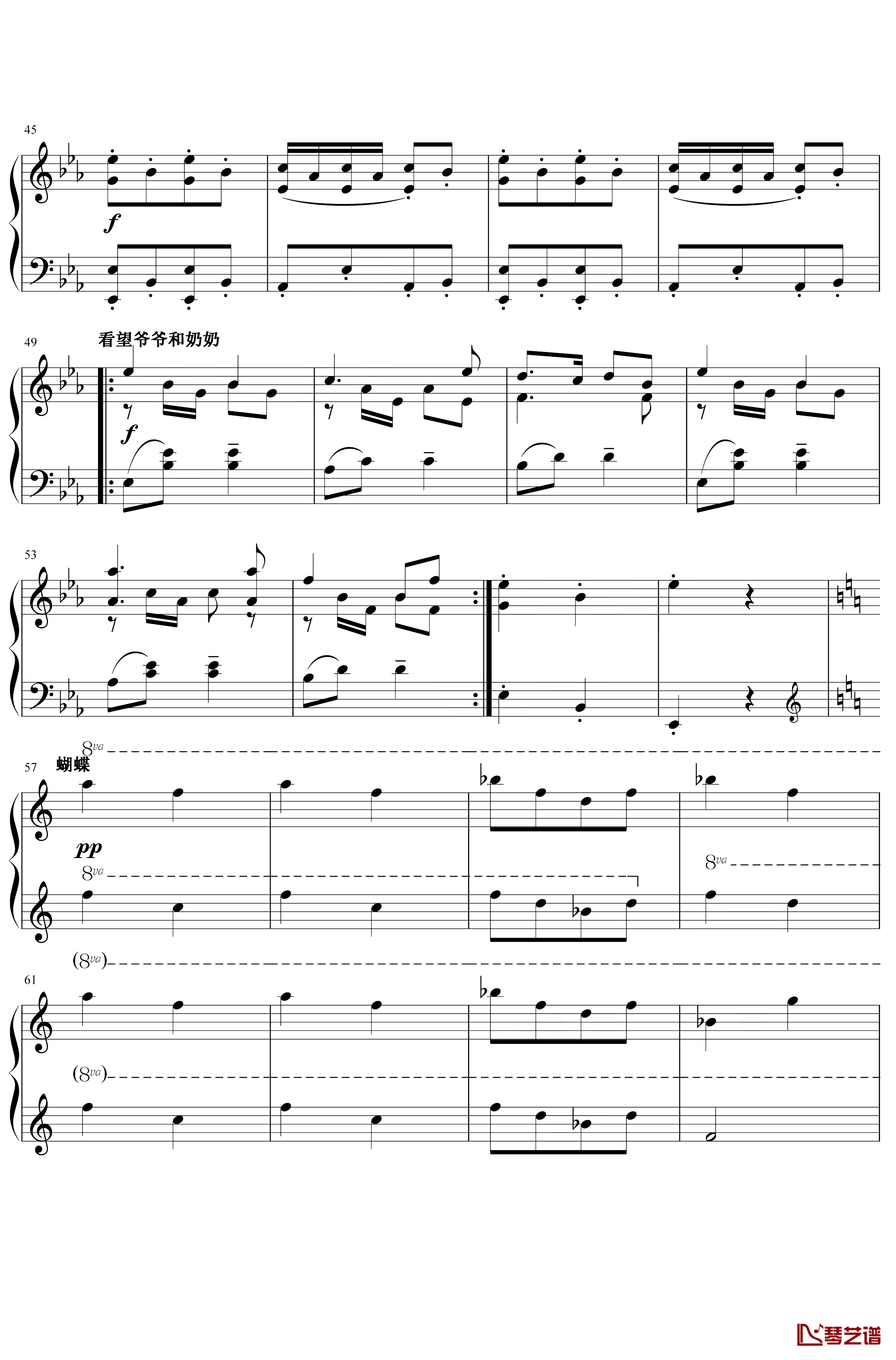 小猪佩奇钢琴谱-Julian Nott-永远有一颗童心3