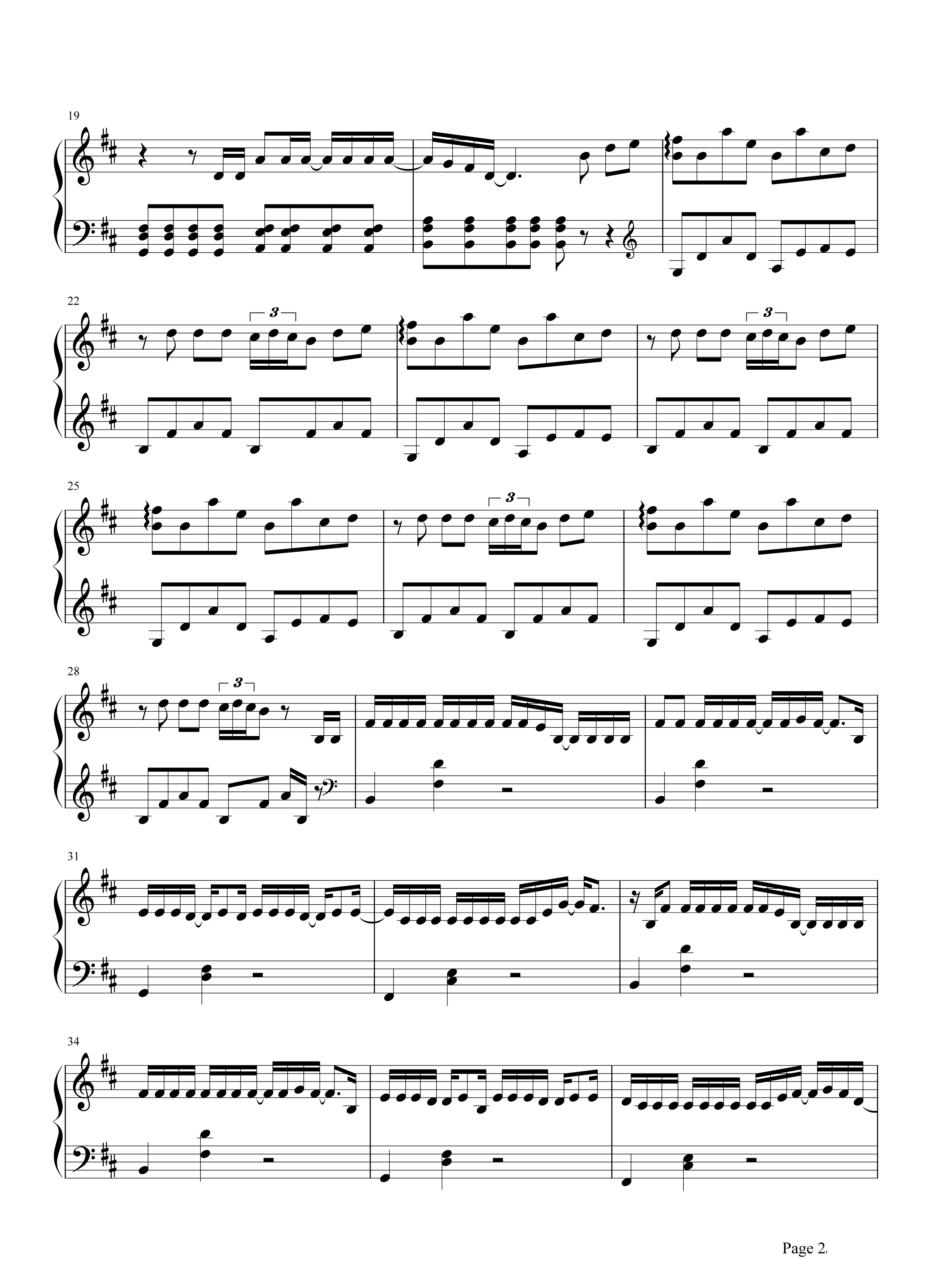 病名は愛だった (病名为爱)钢琴谱 鏡音リン・レン (镜音双子)-我苦苦等待的你的爱意 病名为爱2