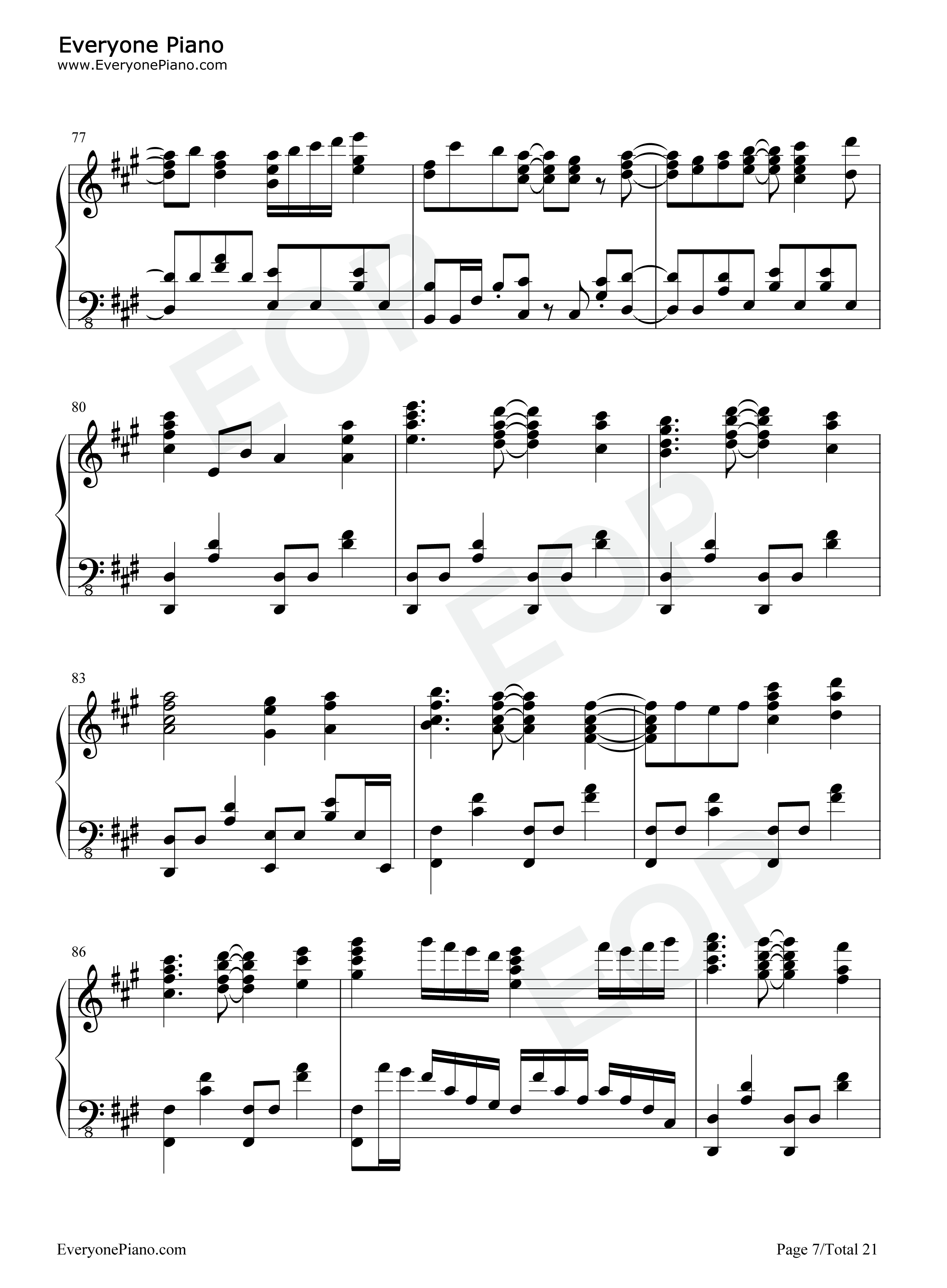 Leap of faith钢琴谱-fripSide7