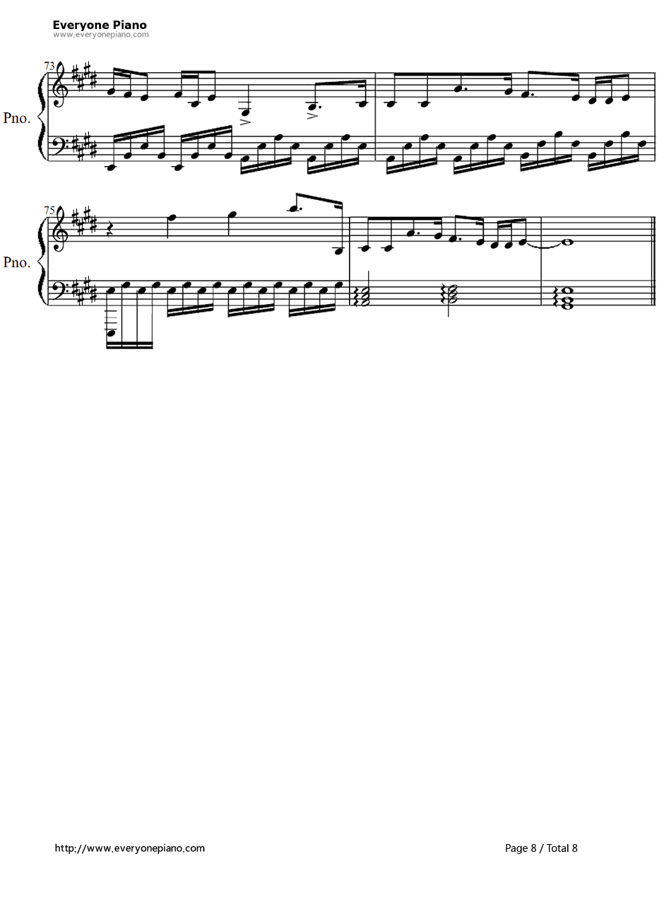 Arms钢琴谱-ChristinaPerri8