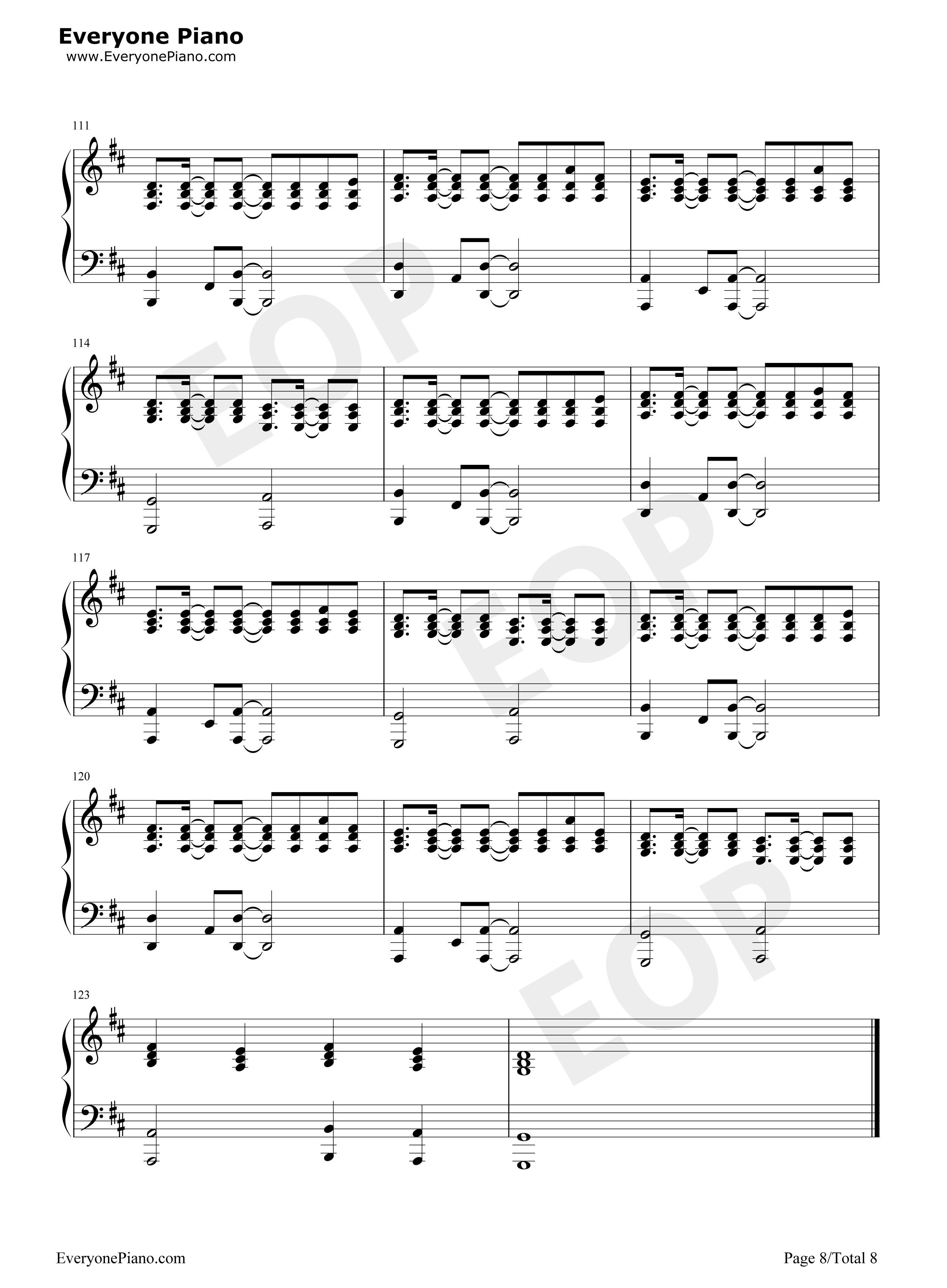 Because of You钢琴谱-The Piano Guys8