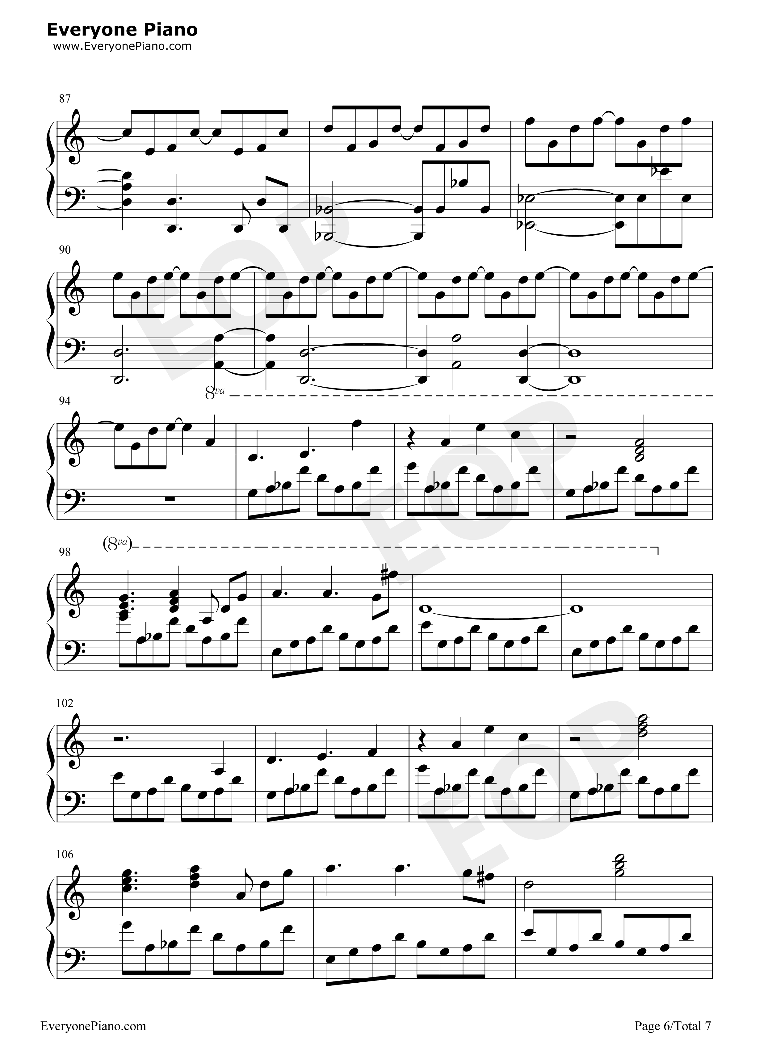 To Far Away Times 钢琴谱-Yasunori Mitsuda6