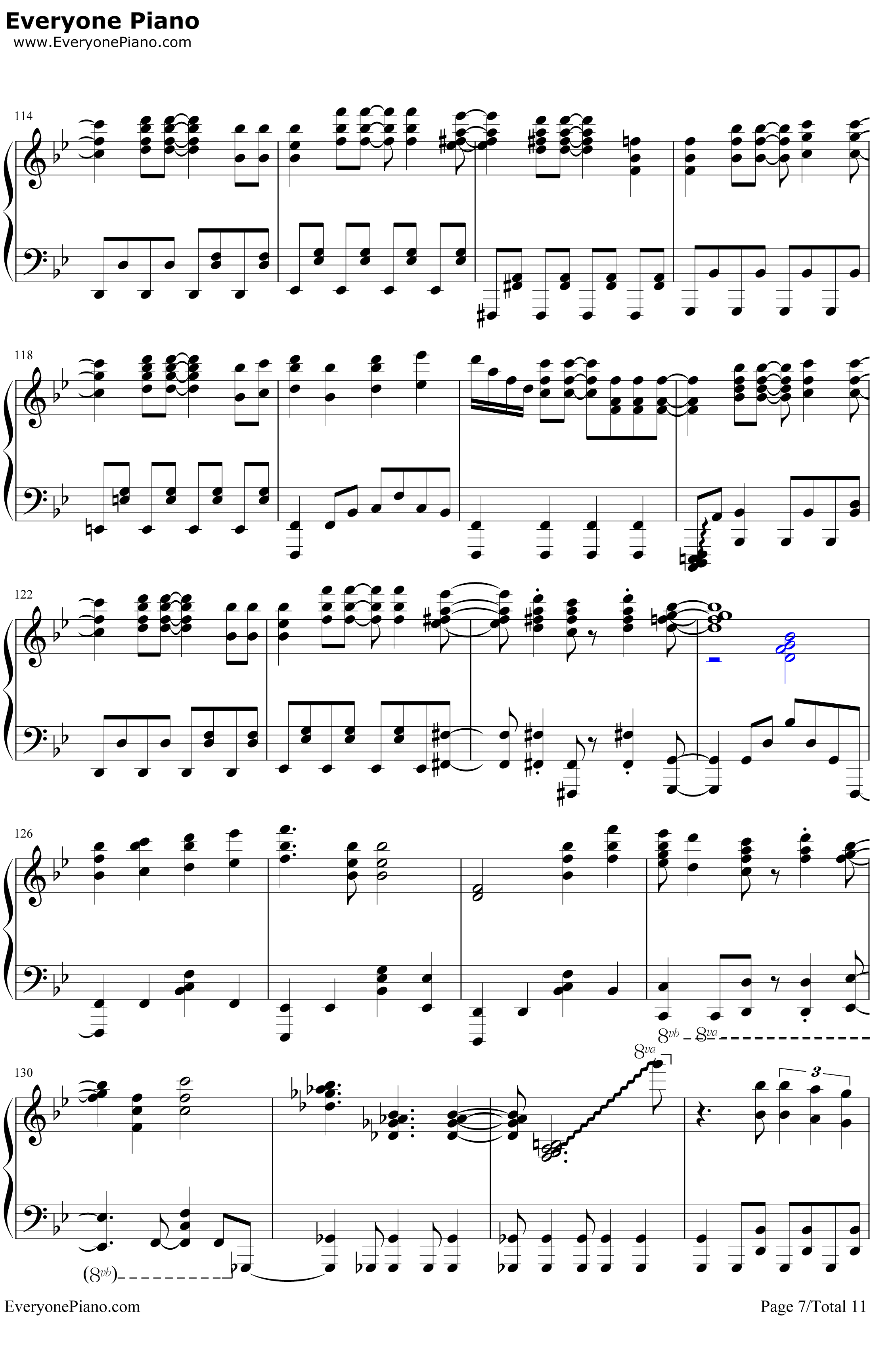 地球最后の告白を钢琴谱-GUMI7