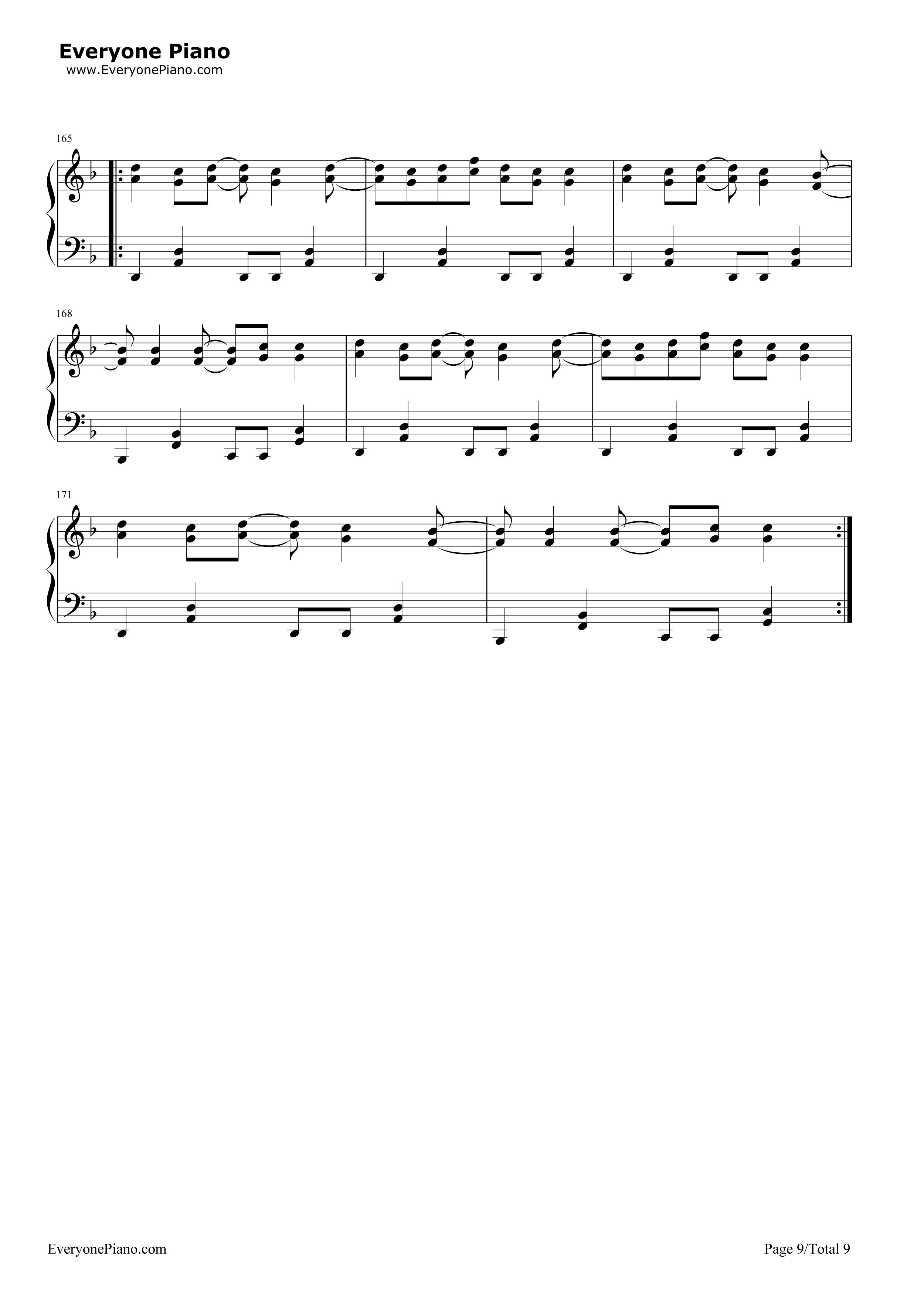 からくり卍ばーすと钢琴谱-镜音リンAppend 镜音レンAppend9