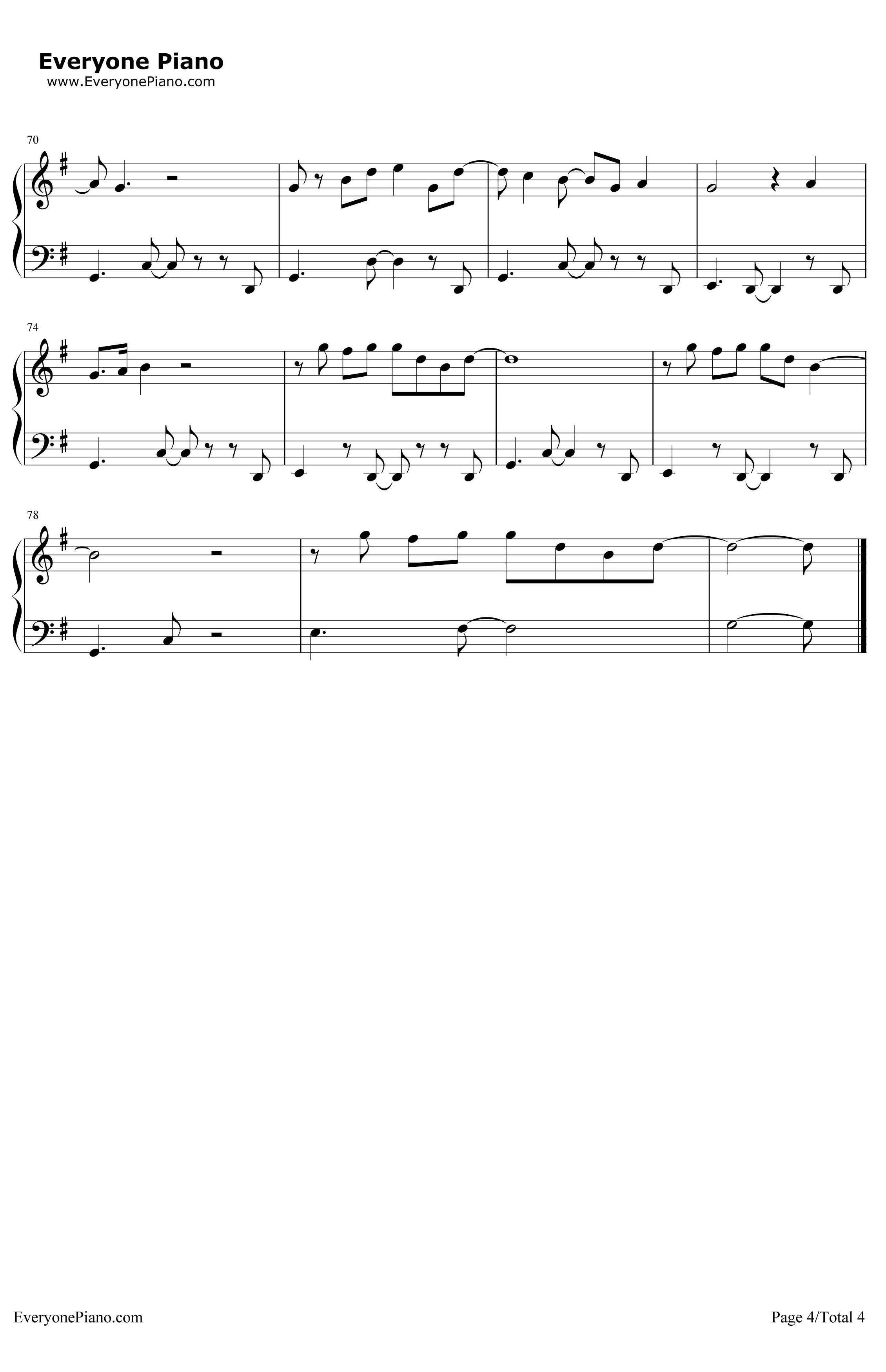 FreshEyes钢琴谱-AndyGrammer4
