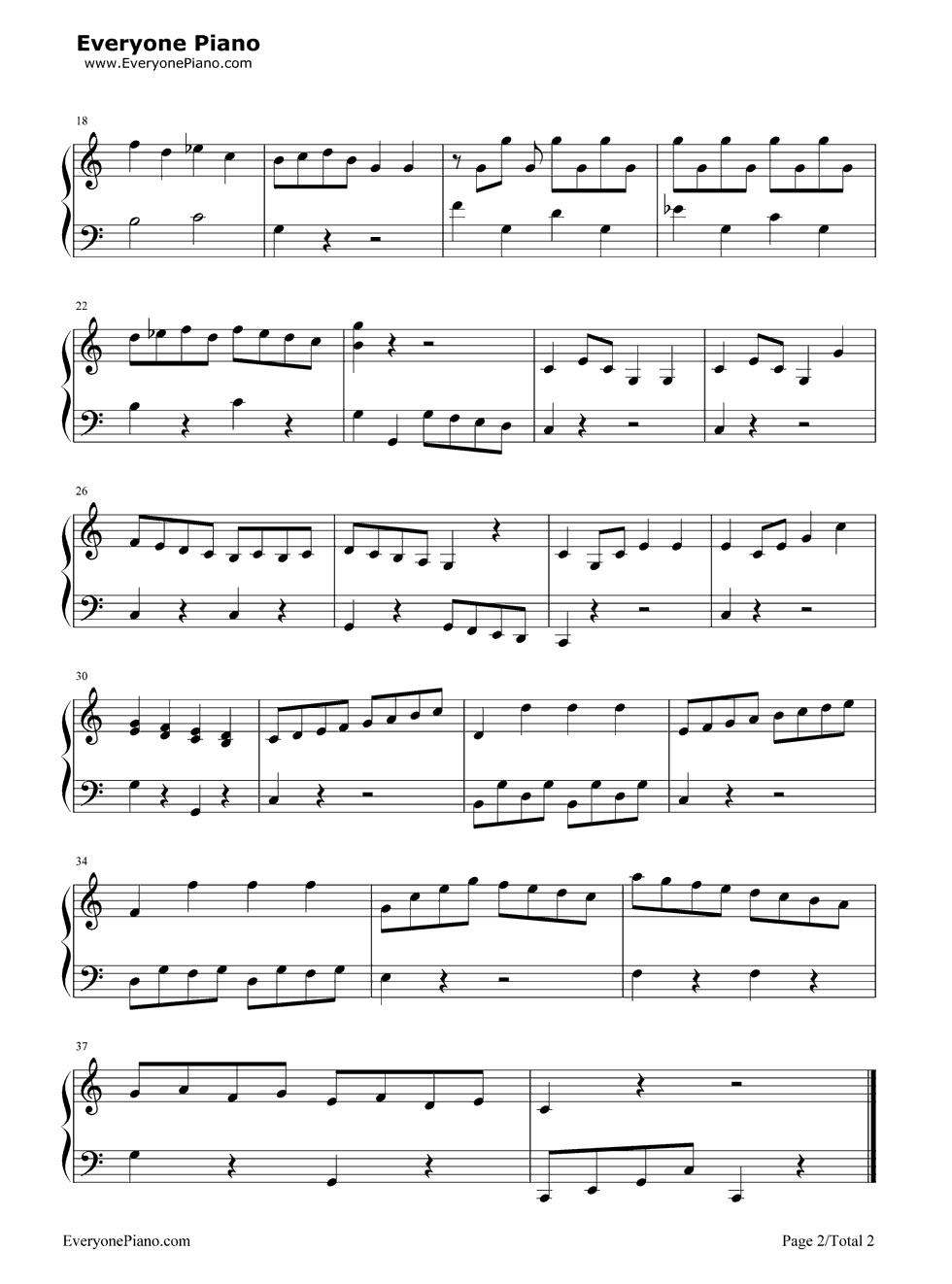 小奏鸣曲钢琴谱-克莱门蒂  Clementi2