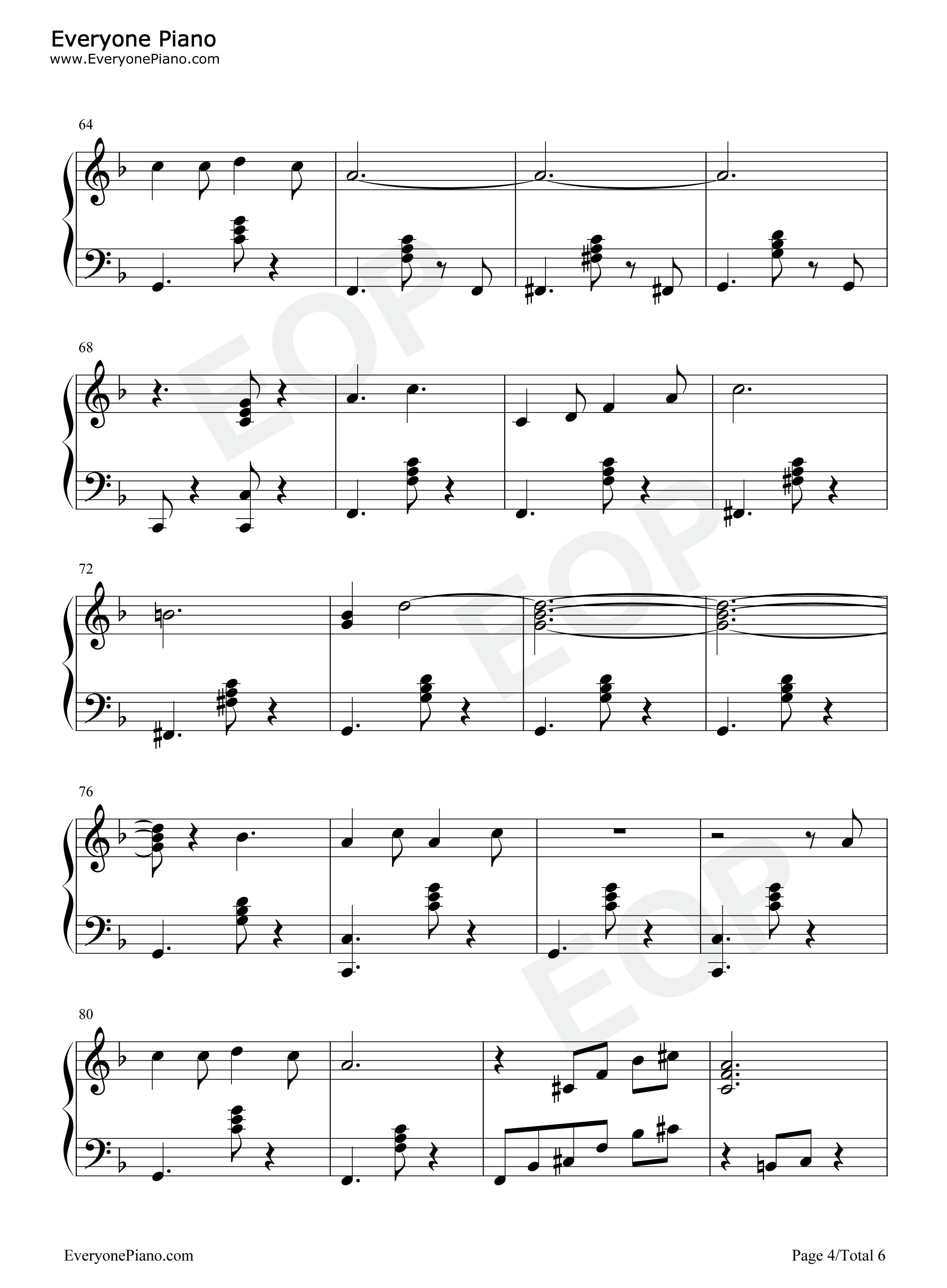 I Dont Want To Set The World On Fire钢琴谱-The Ink Spots4