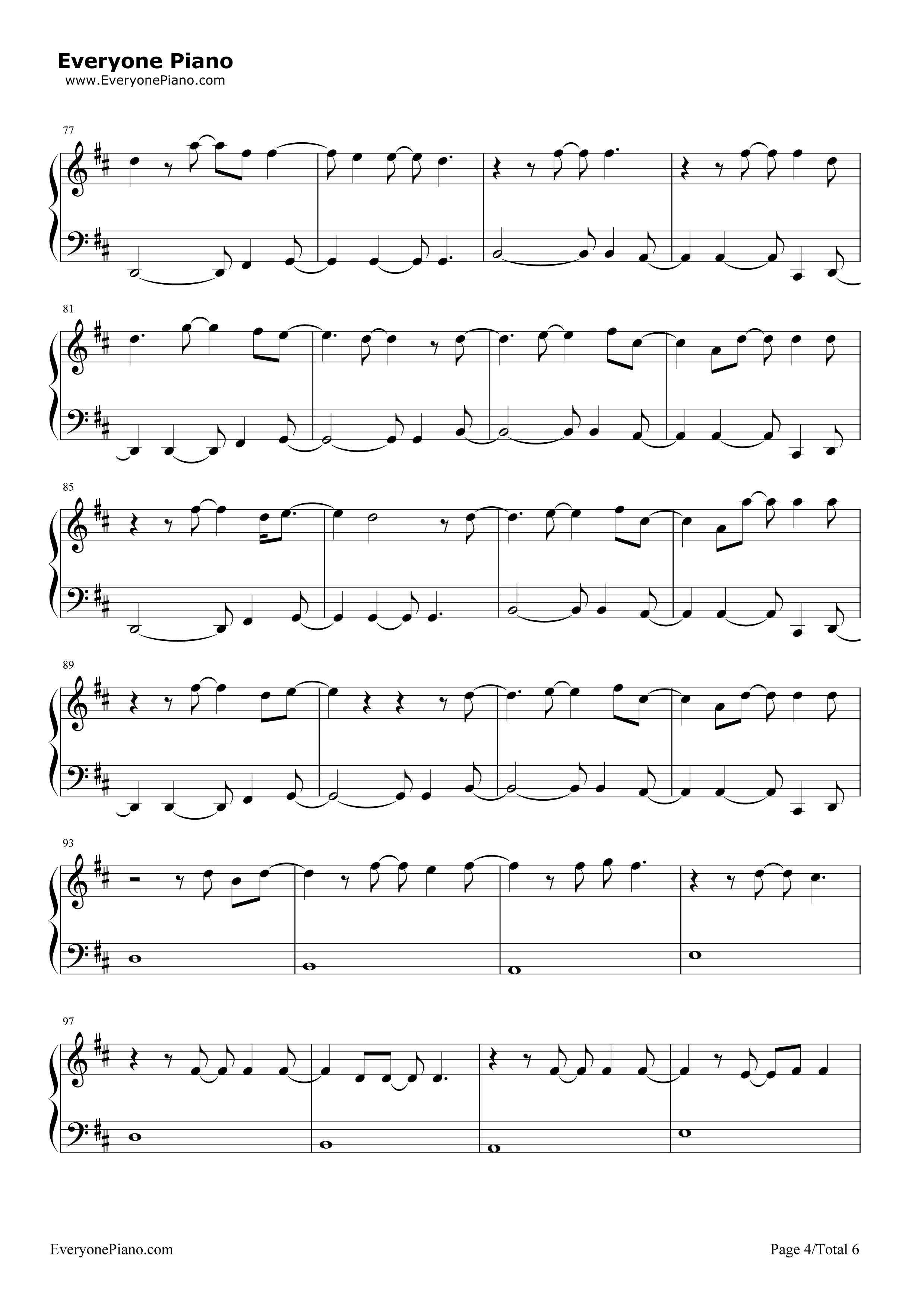 Castle On The Hill钢琴谱-Ed Sheeran4