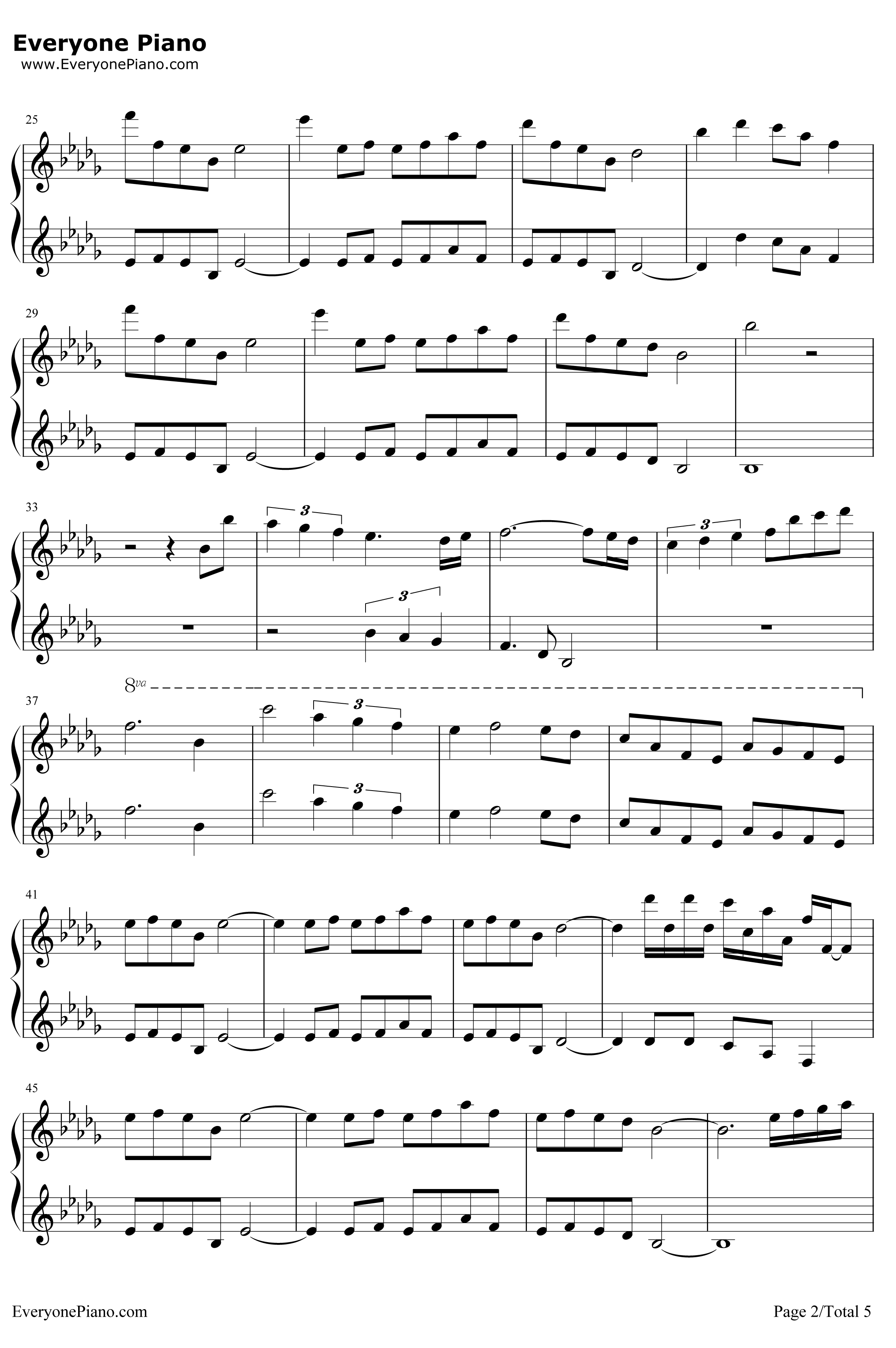 Merry Christmas Mr Lawrence钢琴谱-坂本龙一-圣诞快乐劳伦斯先生原声音乐2