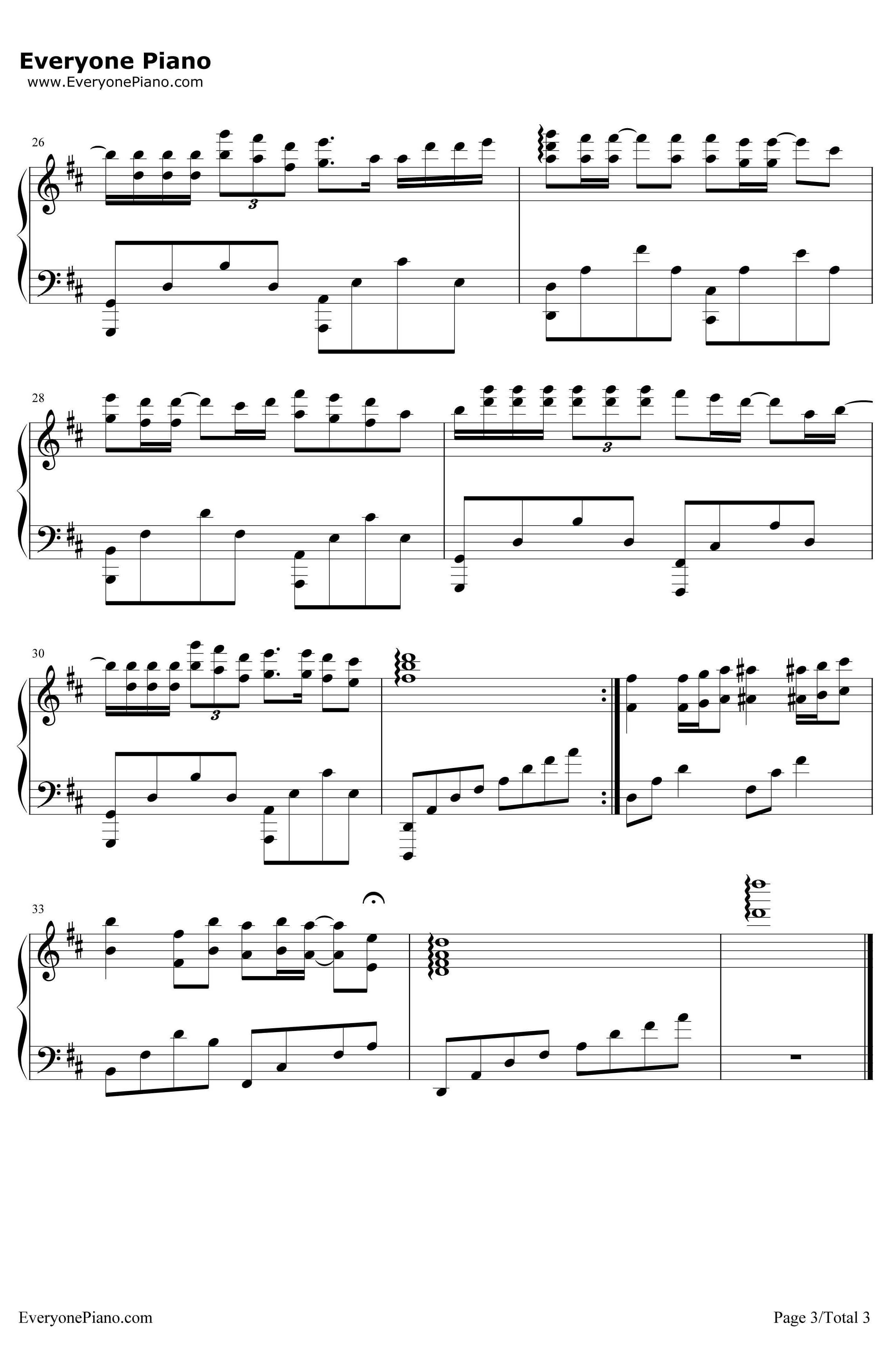 未完成的爱情钢琴谱-光良-《家人之间为何这样》片头曲3