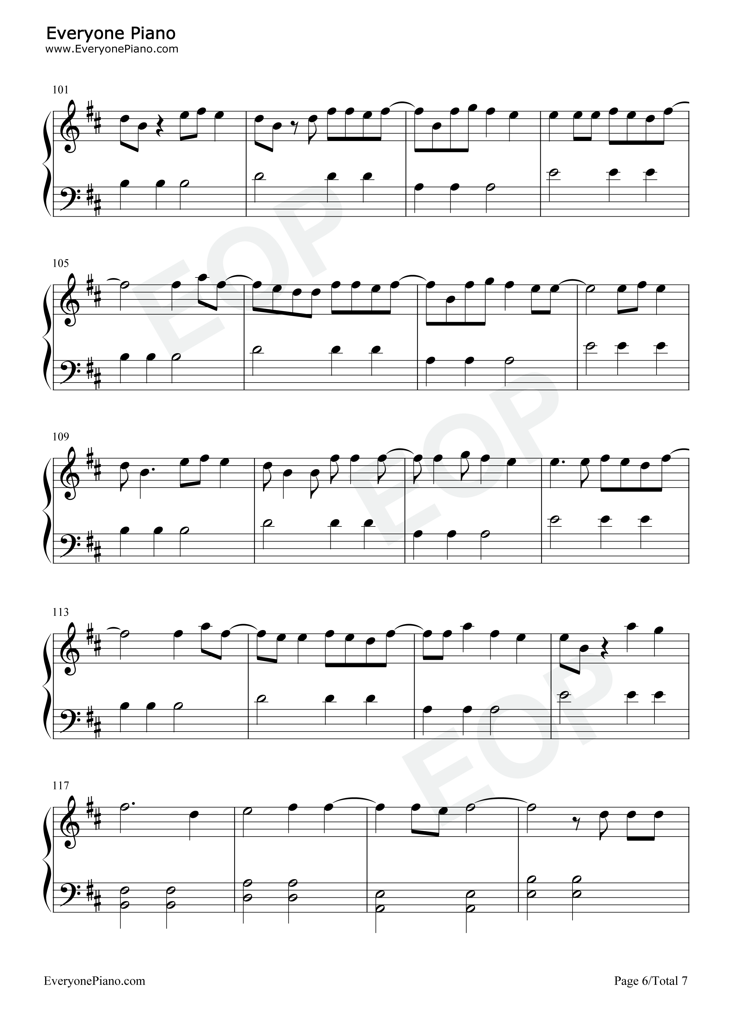 Irresistible钢琴谱-Fall Out Boy6