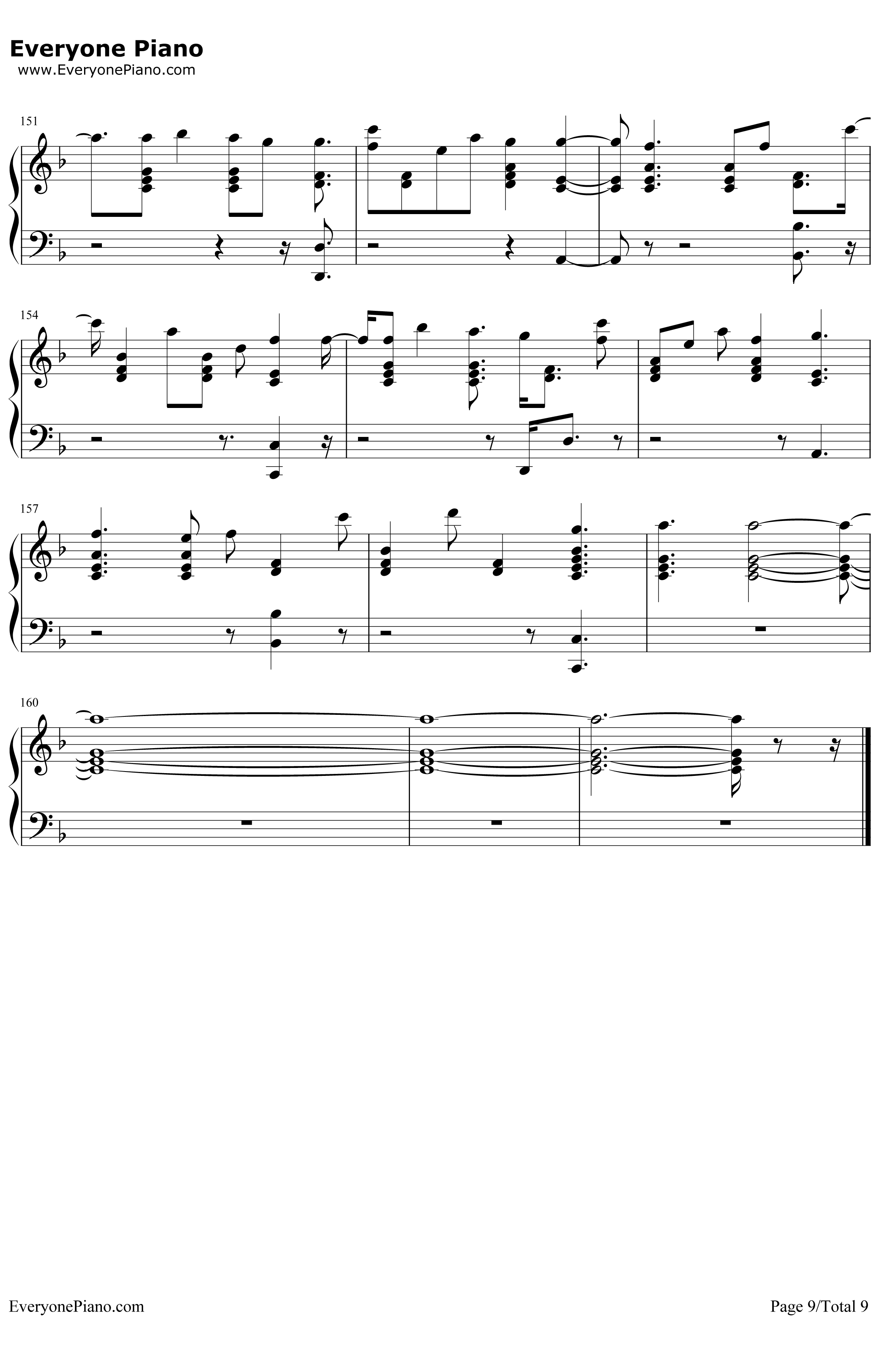 Lonely Together钢琴谱-Avicii9