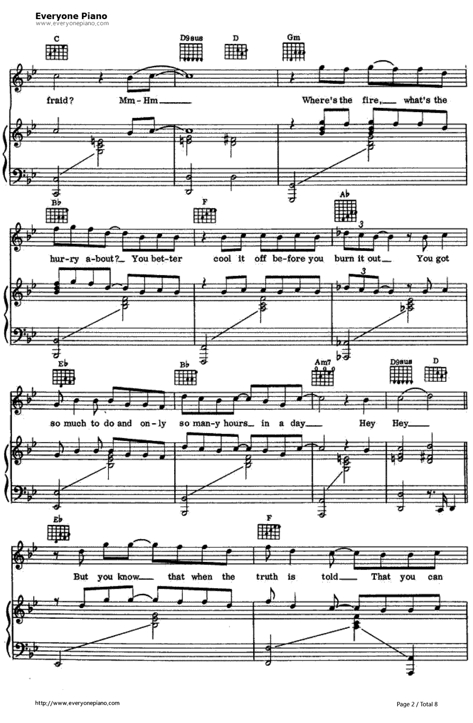 Vienna钢琴谱-BillyJoel　比利·乔尔2
