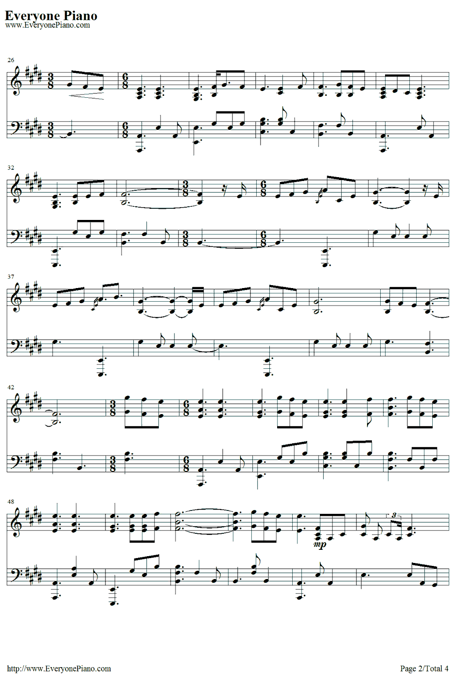 I Won't Give Up钢琴谱-JasonMraz2