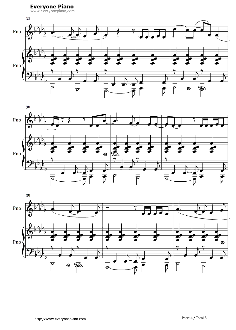 My Heart Is Open钢琴谱-Maroon 54