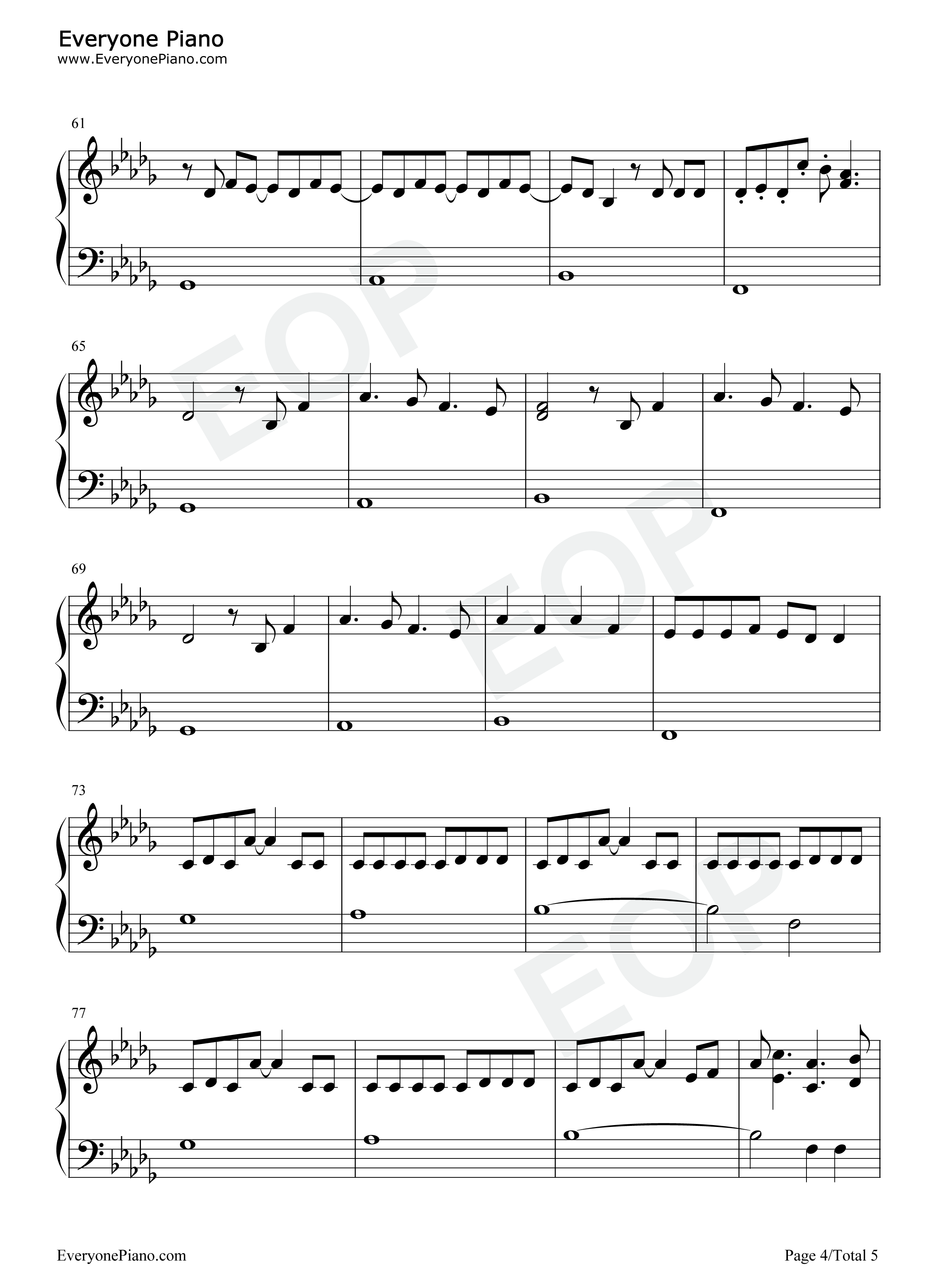 Stay钢琴谱-The Kid Laroi Justin Bieber4