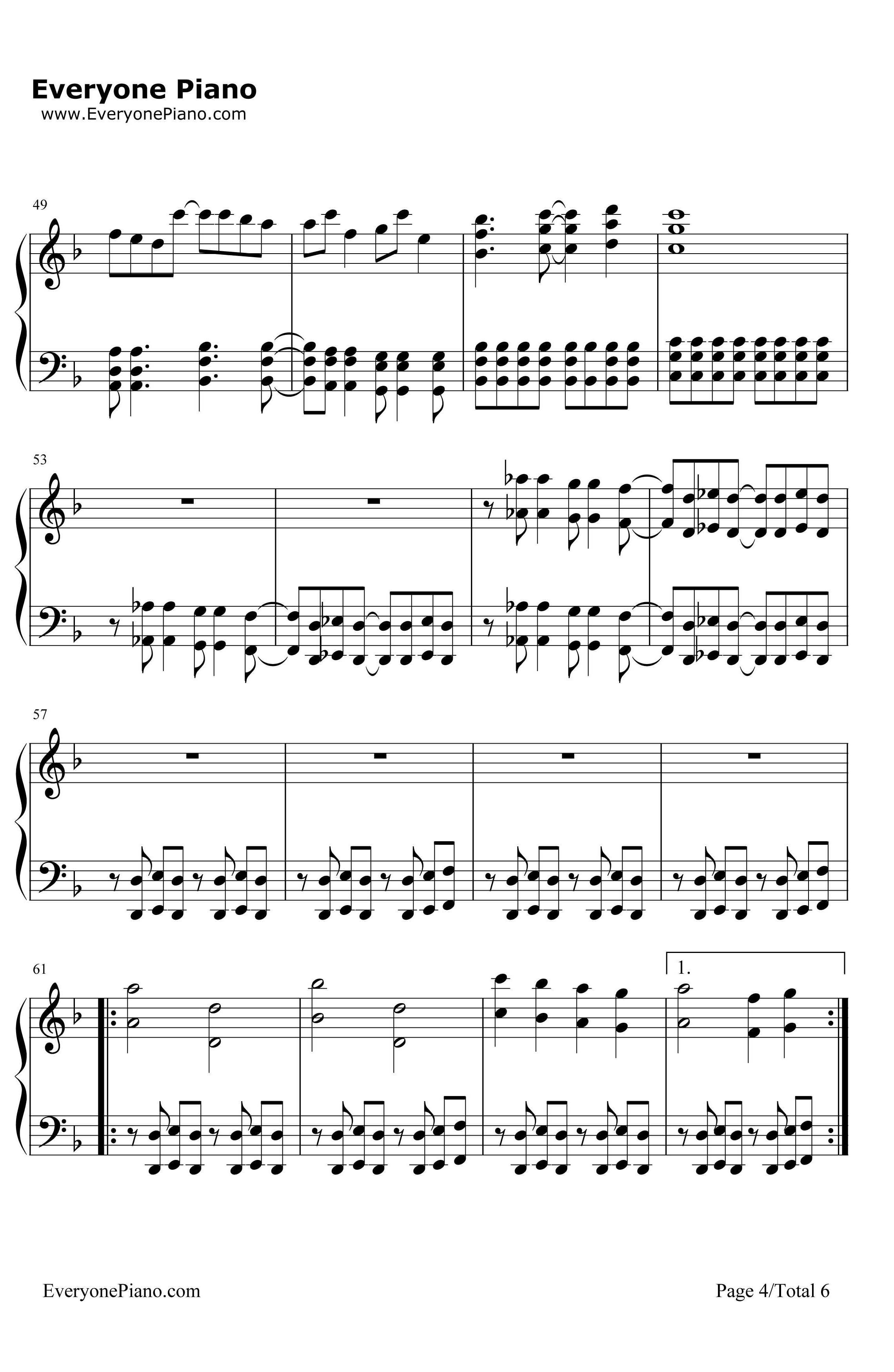 Amaranth钢琴谱-Nightwish4
