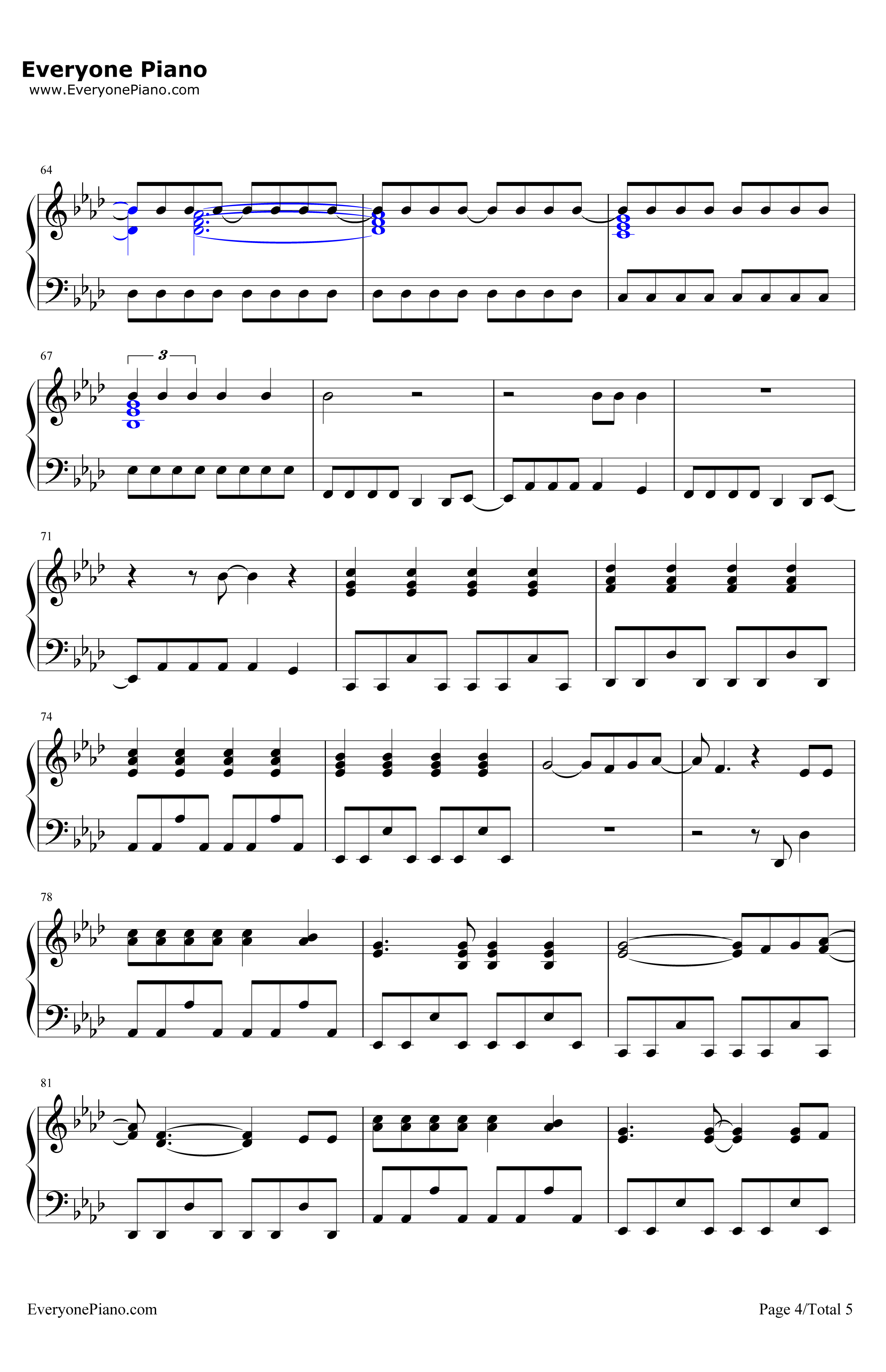 PartyAtARichDude'SHouse钢琴谱-Kesha4