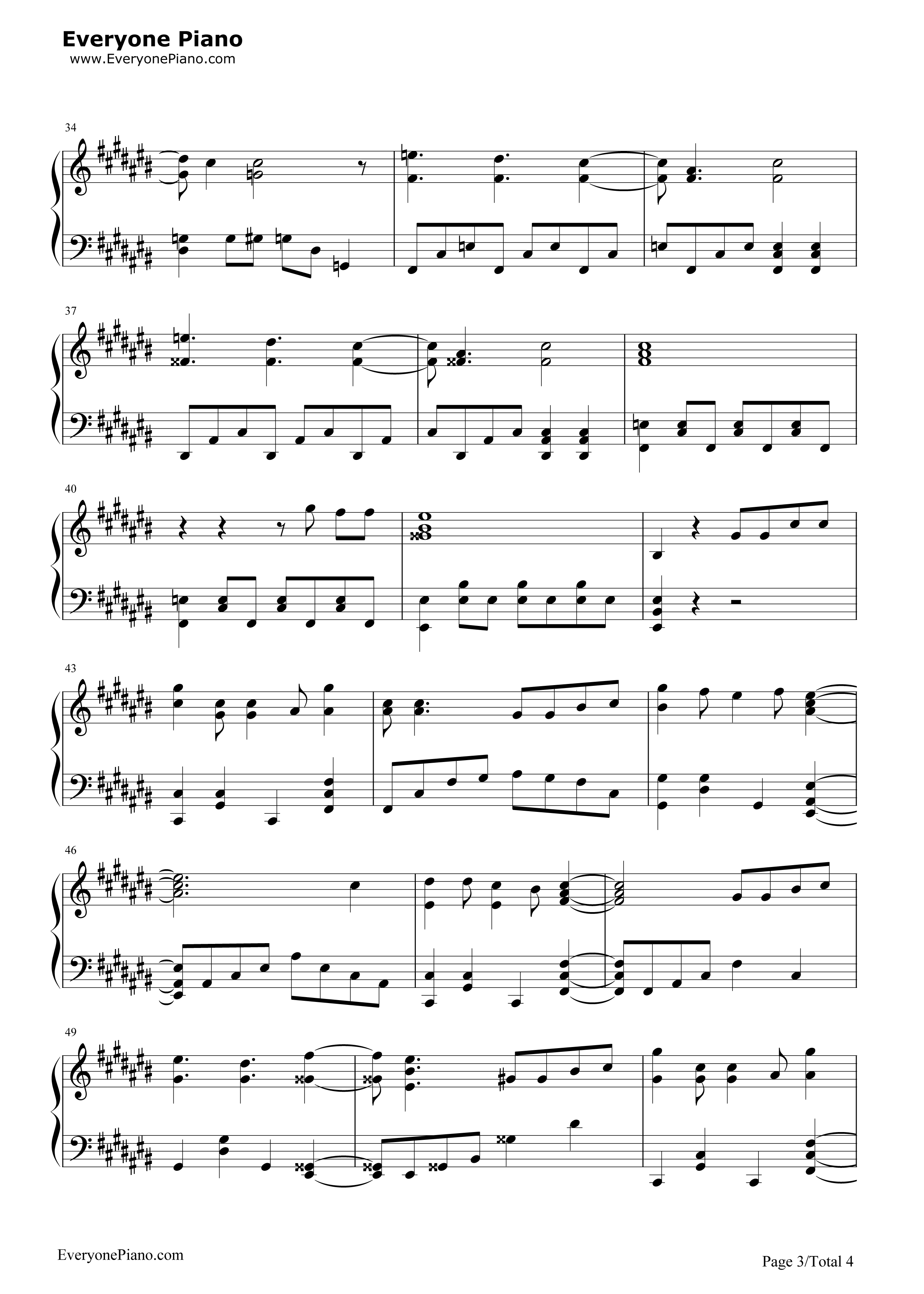 Rough Diamonds钢琴谱-SCREEN mode3