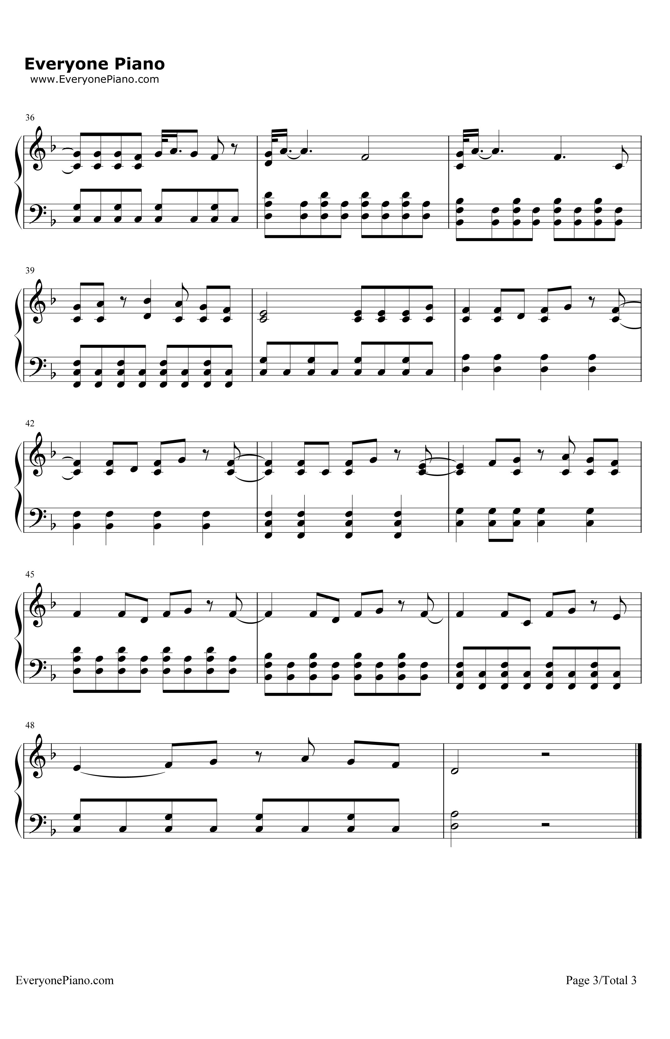 SparksFly钢琴谱-TaylorSwift3