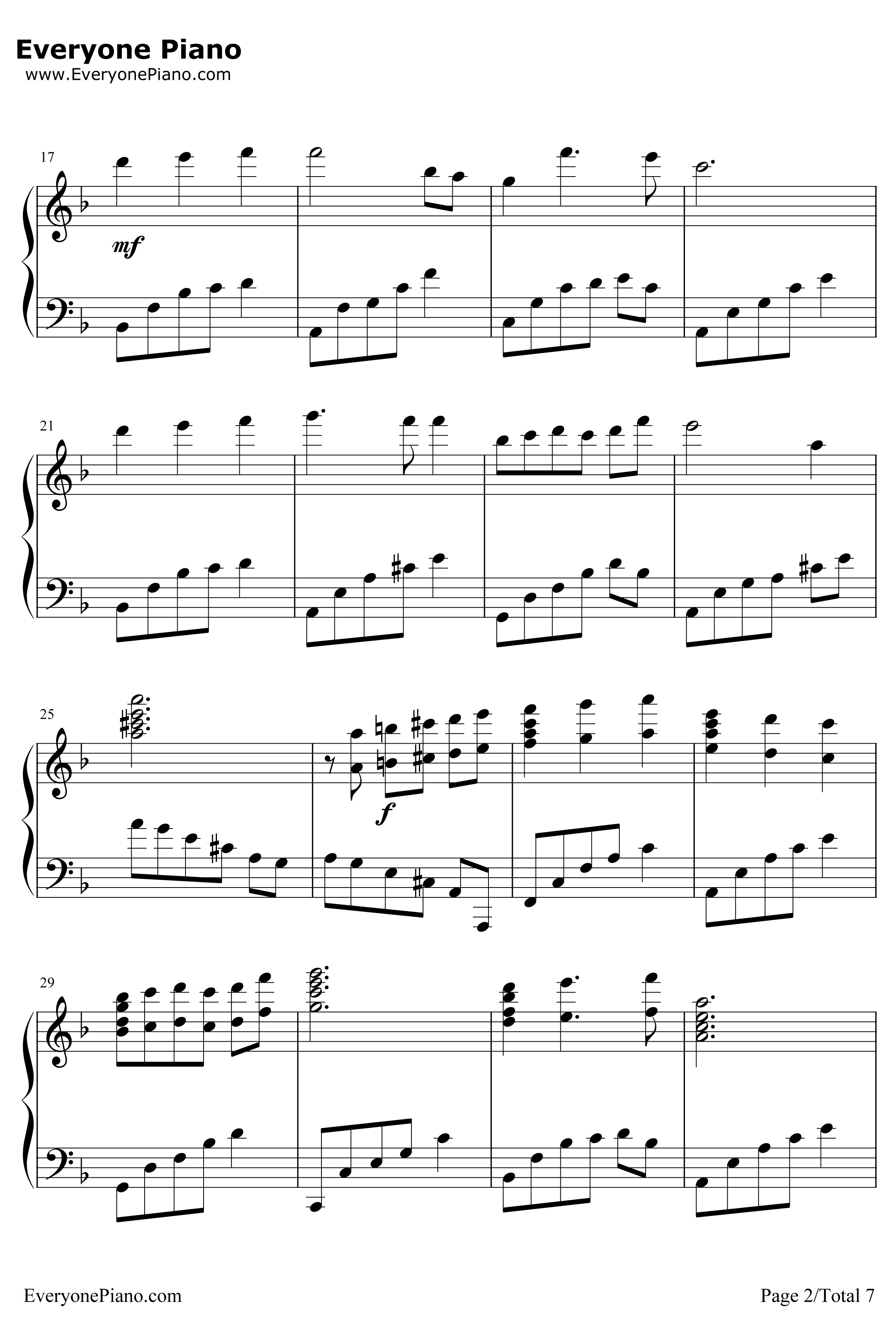 幸福相守钢琴谱-孙楠-玉观音主题曲2