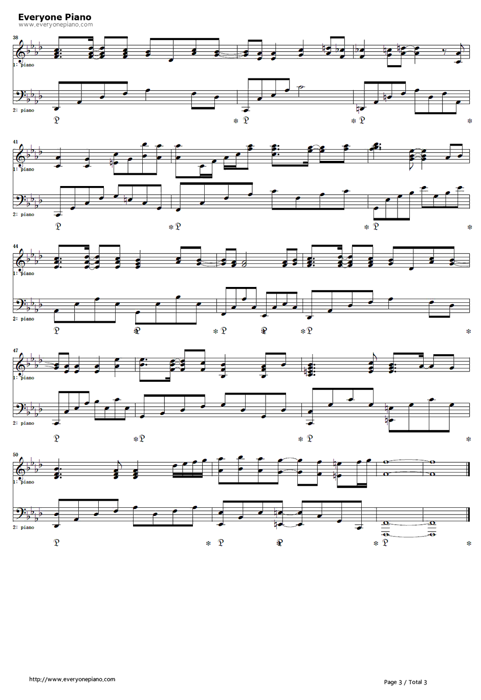 eternal blue钢琴谱-FictionJunction-战律星云OP3