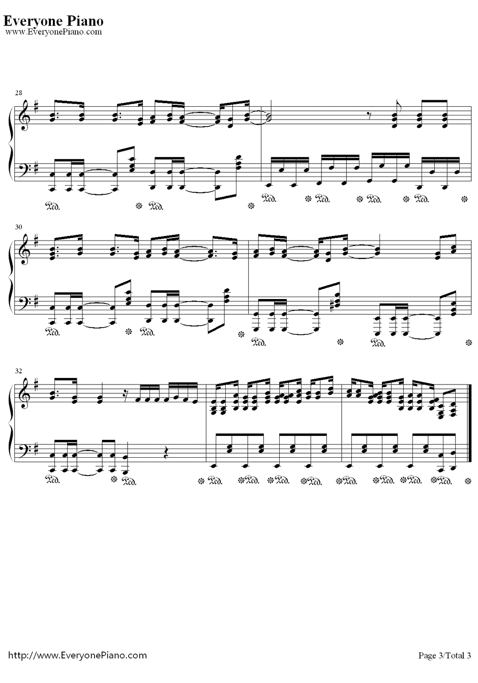 NoThankyou!钢琴谱-放课後ティータイム-《K-ON!!》片尾曲3