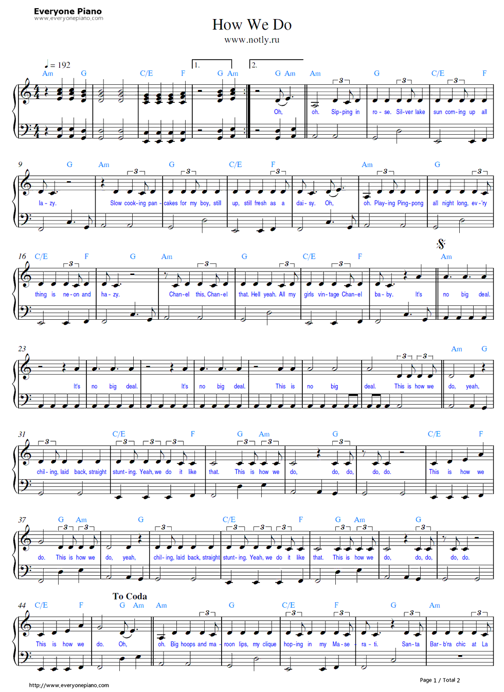 This Is How We Do钢琴谱-Katy Perry1