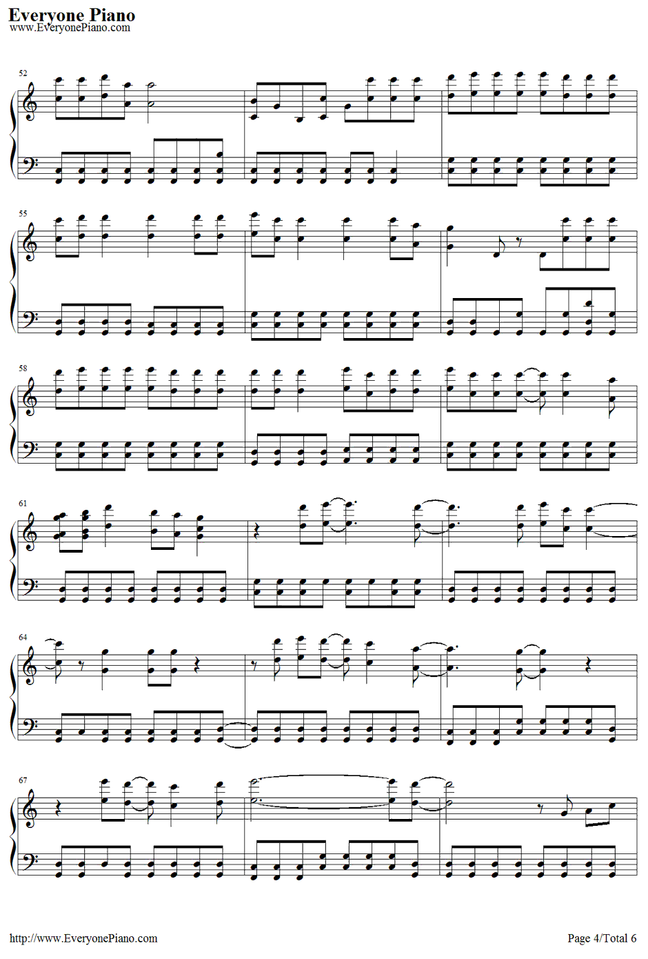 Dust钢琴谱-EliYoungBand4
