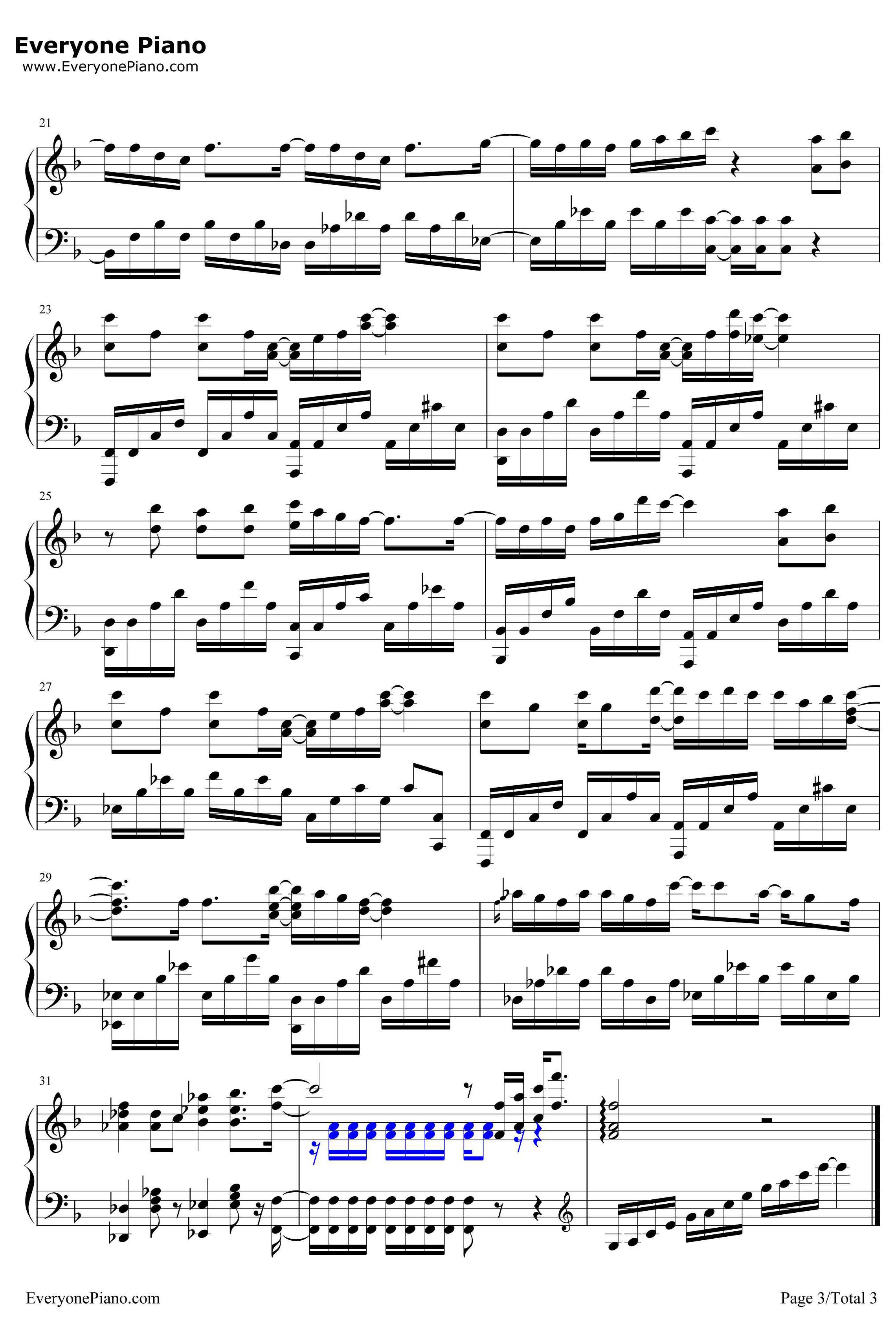 Step by Step Up钢琴谱-Fourfolium-NEWGAMEOP3