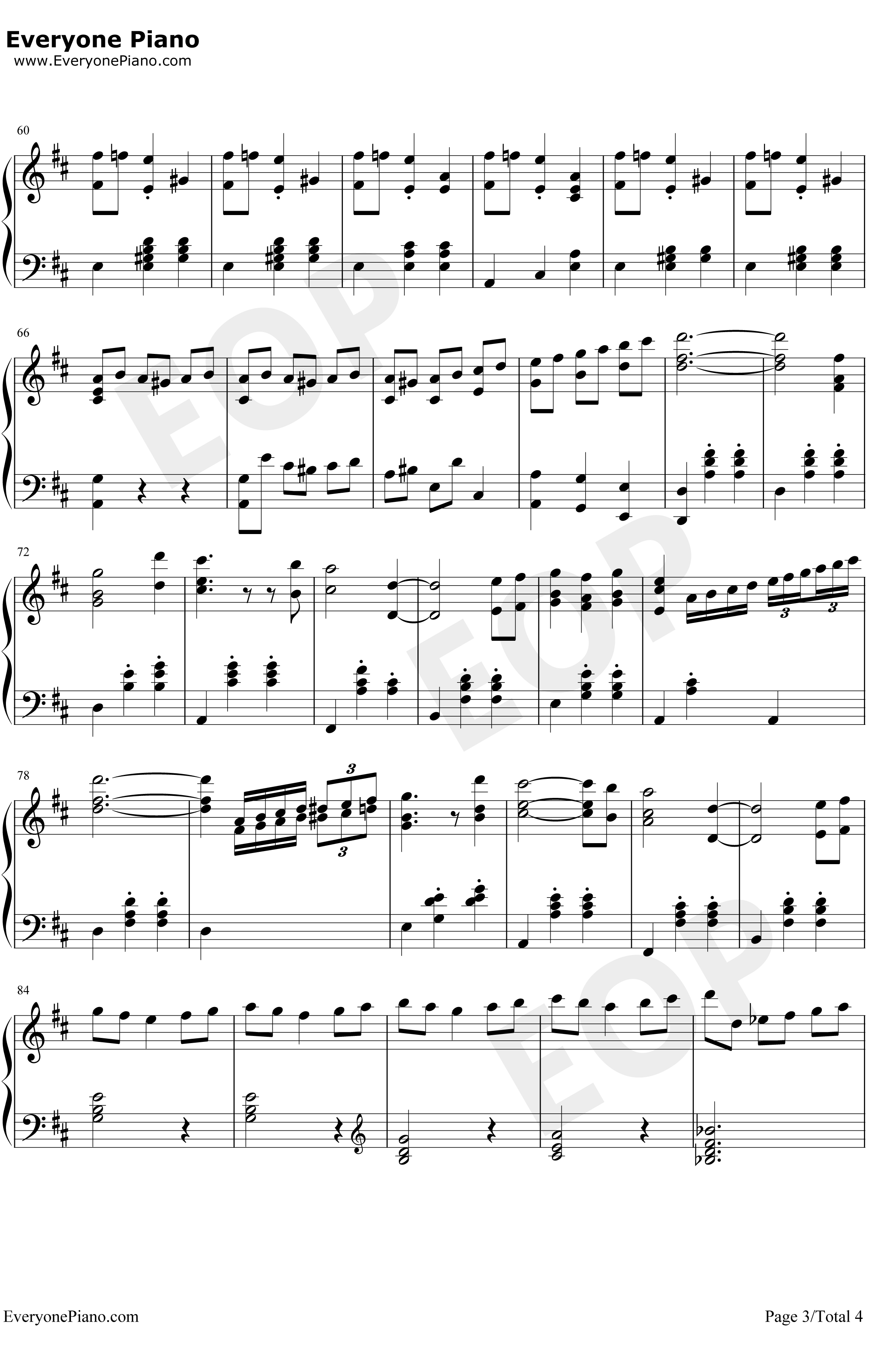 Potter Waltz钢琴谱-PatrickDoyle-哈利波特与火焰杯OST3