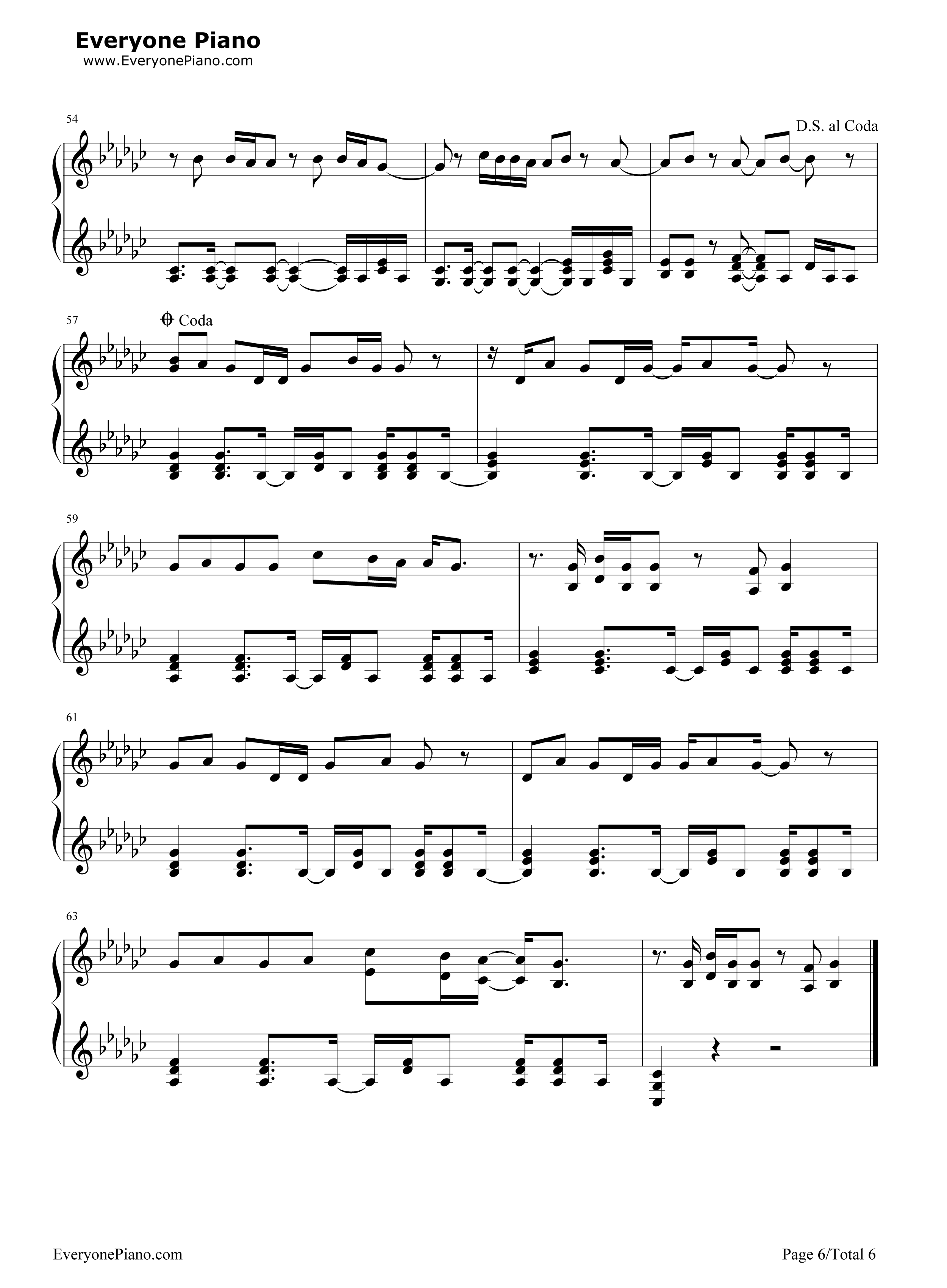 Everything Has Changed钢琴谱-Taylor Swift6
