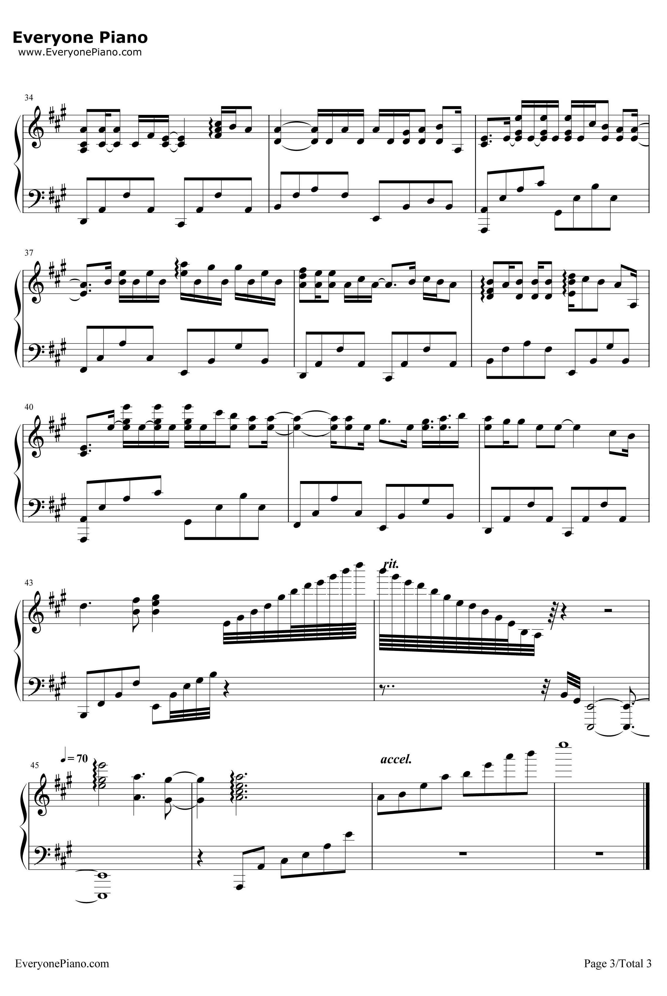 無くした日々にさよなら钢琴谱-スネオヘアー-在下坂本有何贵干ED3