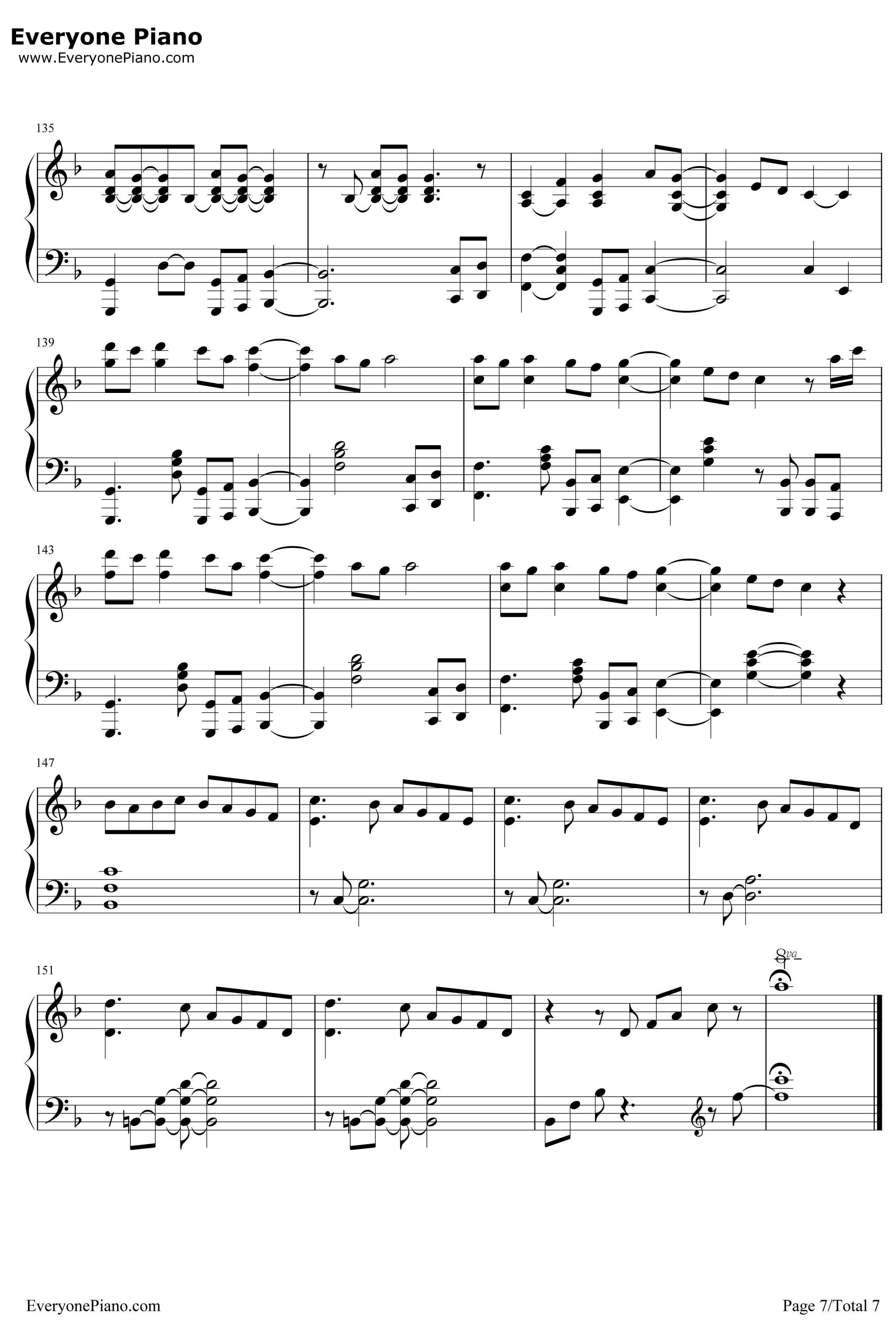 Paradise钢琴谱-Coldplay7