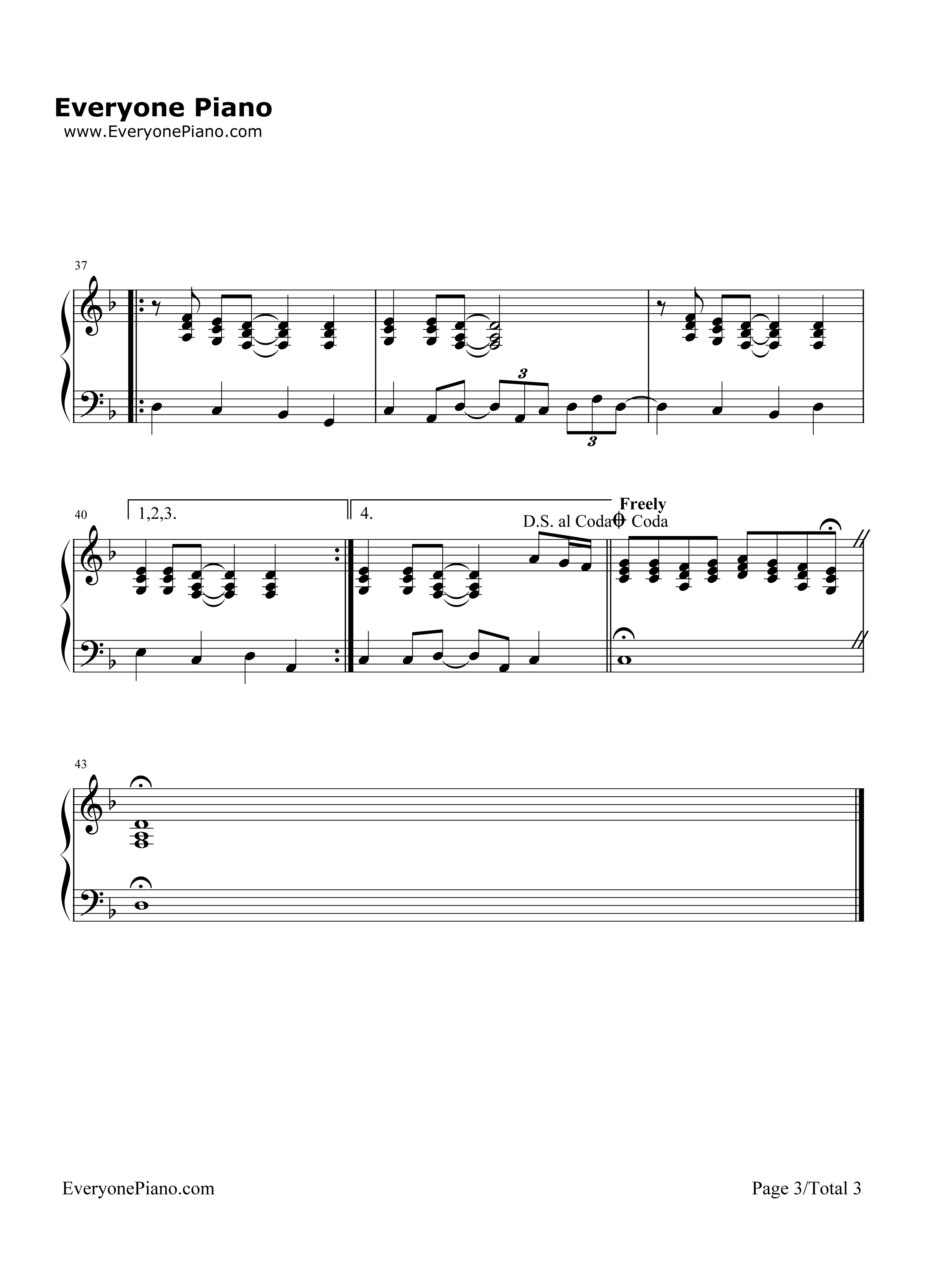 Layla钢琴谱-Eric Clapton3