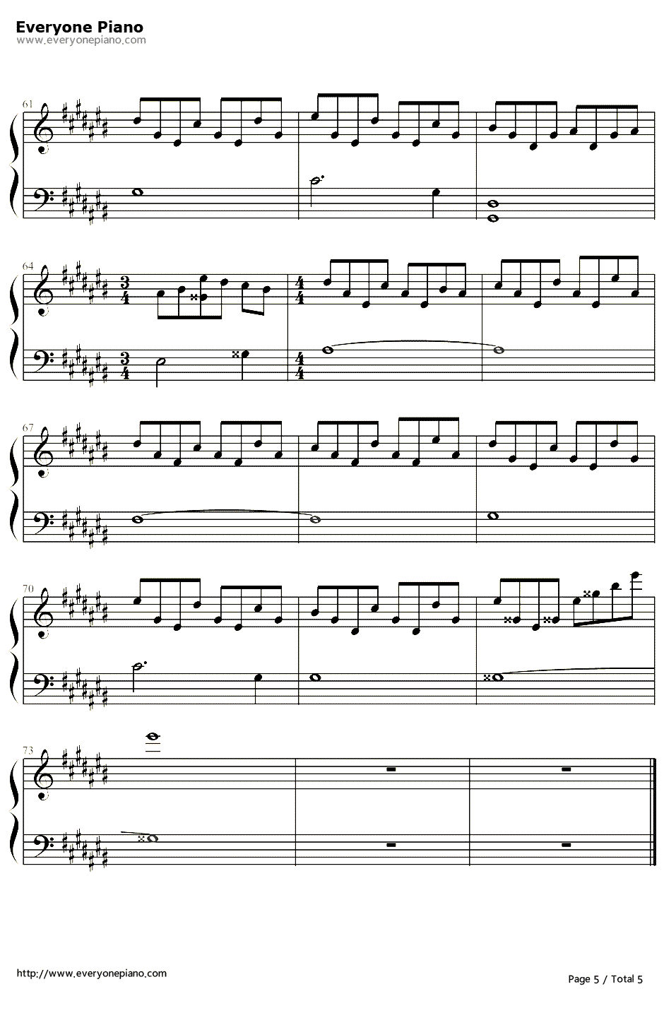 CarryOn钢琴谱-Ali-韩剧信义片尾曲5