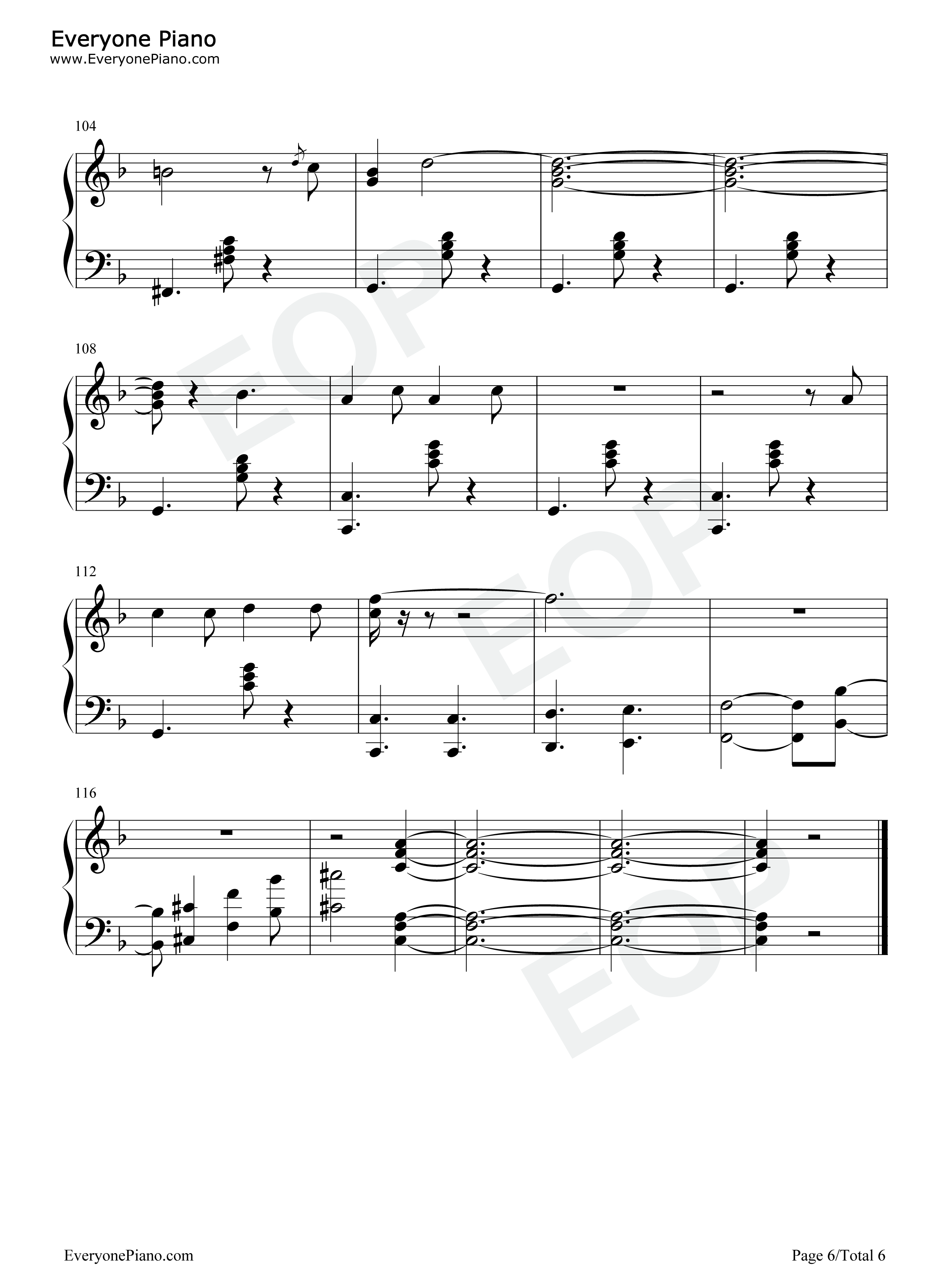 I Dont Want To Set The World On Fire钢琴谱-The Ink Spots6