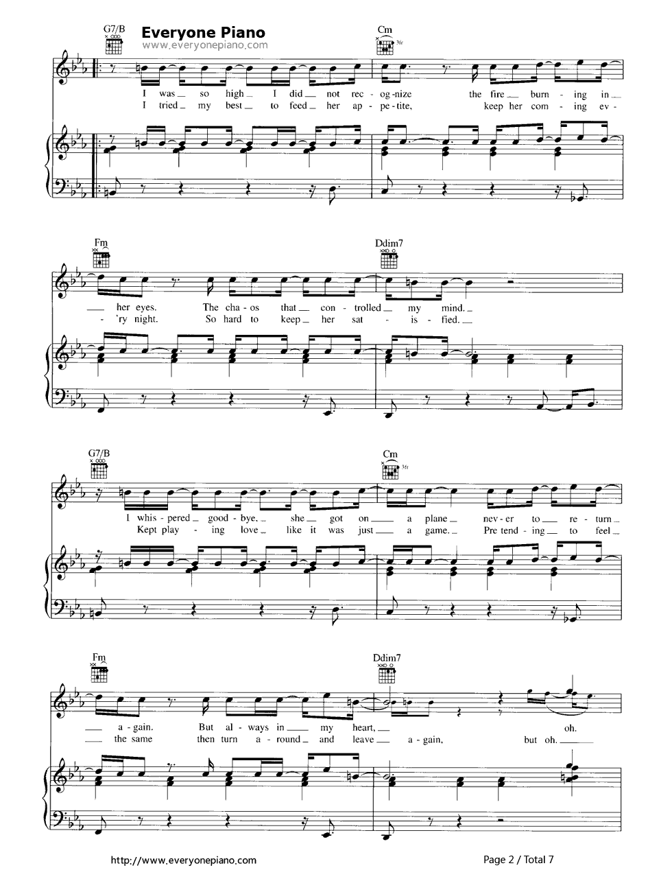 This Love钢琴谱-Maroon 52
