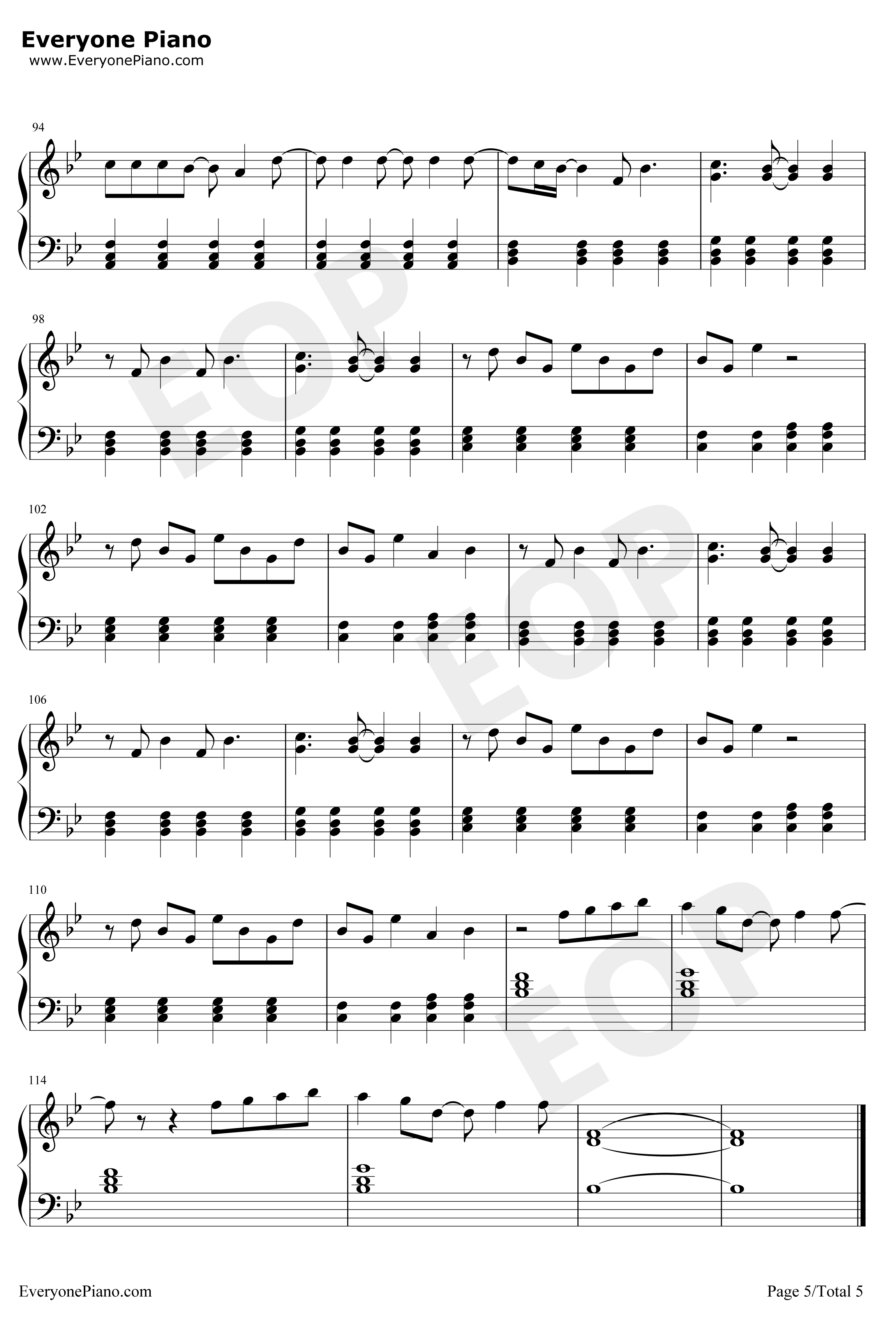 Way Back Into Love钢琴谱-Haley Bennett Hugh Grant-电影K歌情人插曲5