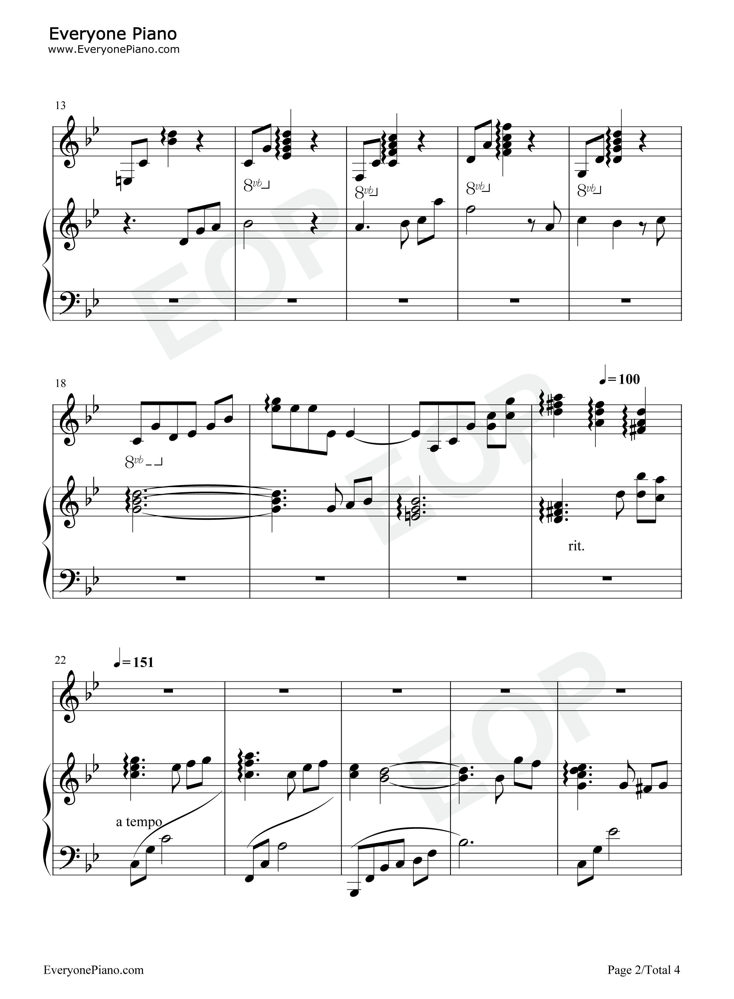 お姉さま...某科学的超电磁炮S OST钢琴谱-I've sound/井内舞子2