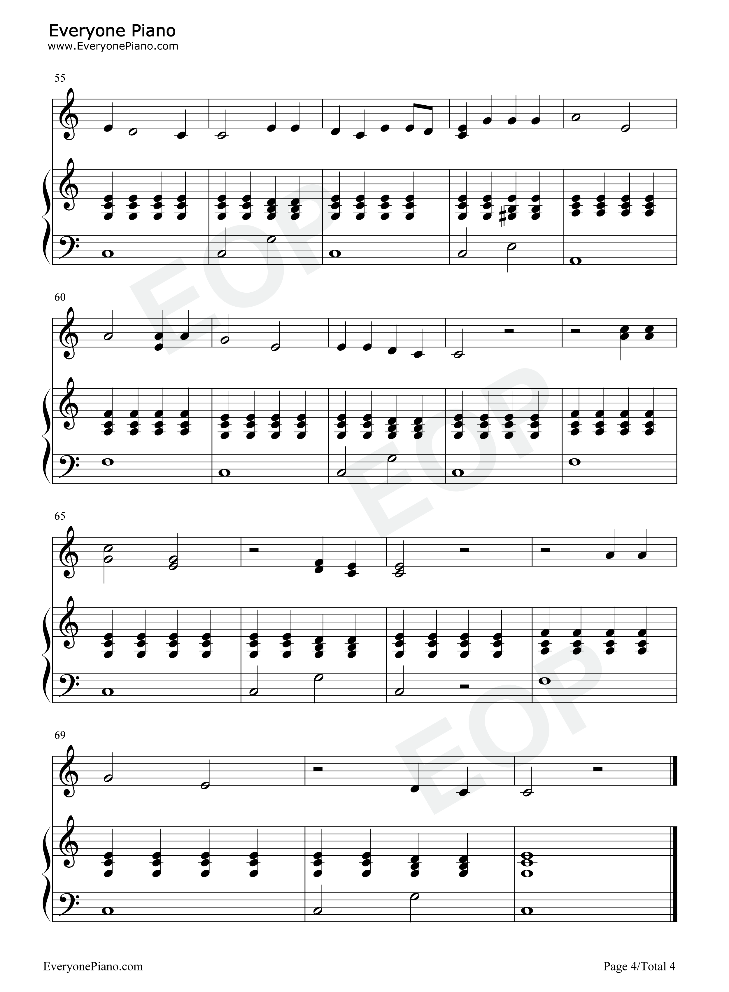 Merry Christmas Everyone钢琴谱-Shakin' Stevens4