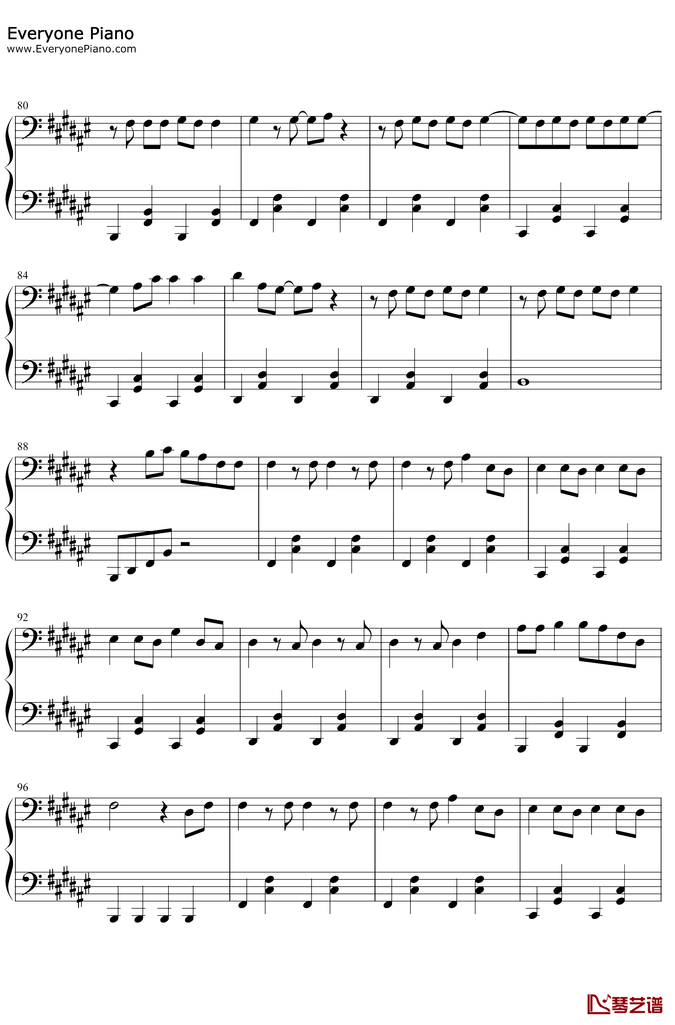 Whiskey Glasses钢琴谱-Morgan Wallen5