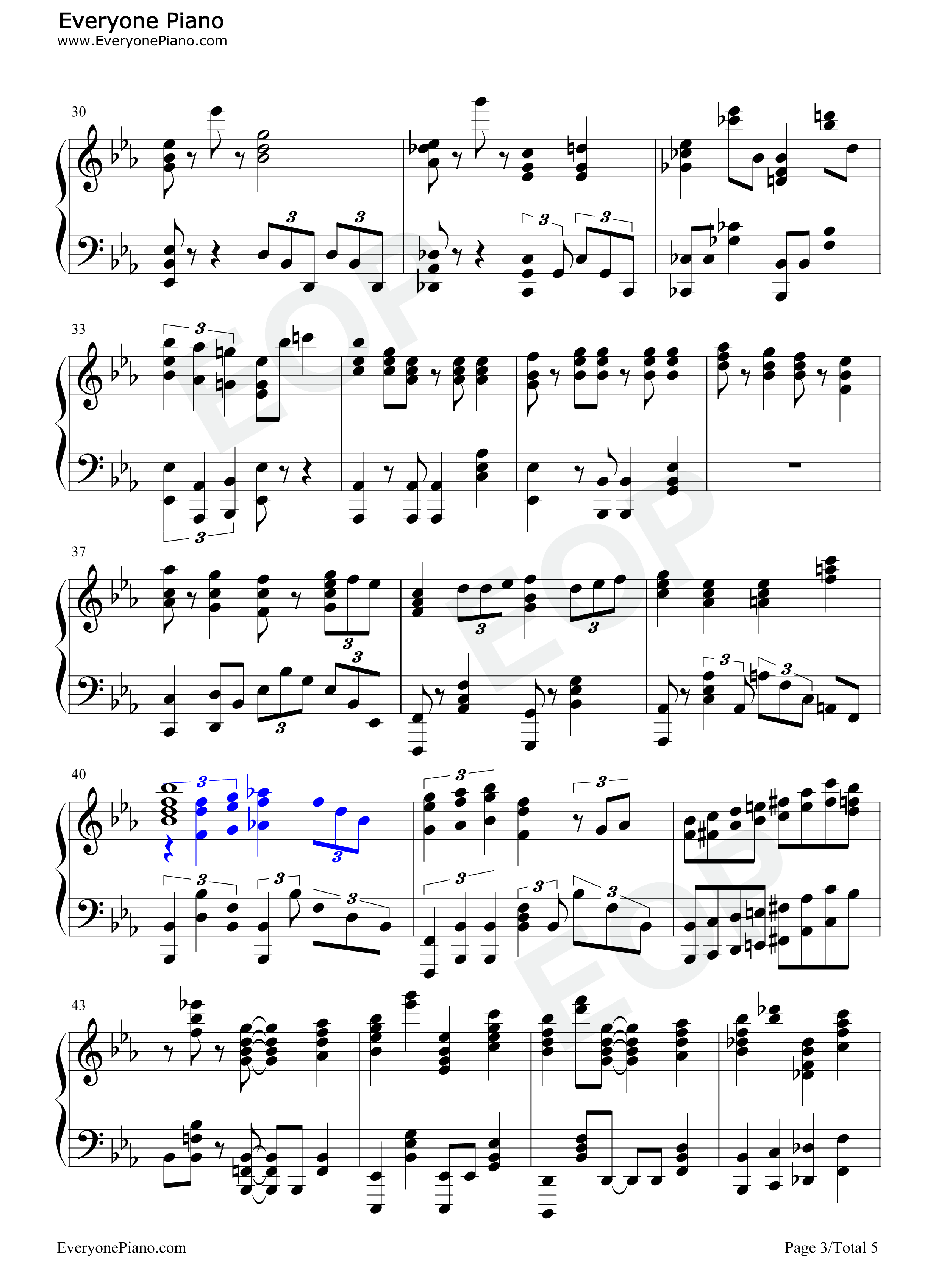 キボウだらけのEVERYDAY钢琴谱-水果挞3