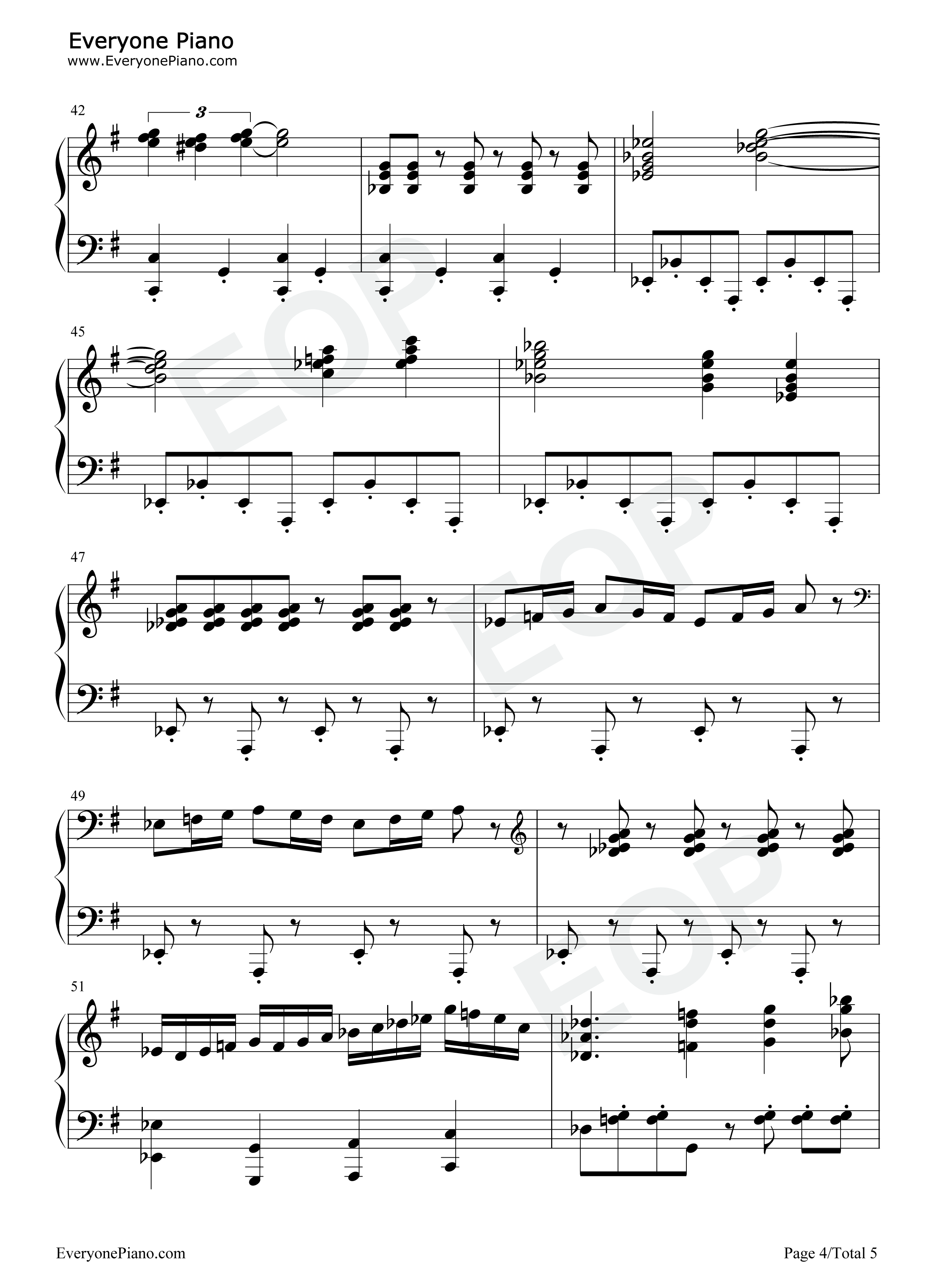 The Simpsons Theme钢琴谱-Danny Elfman4