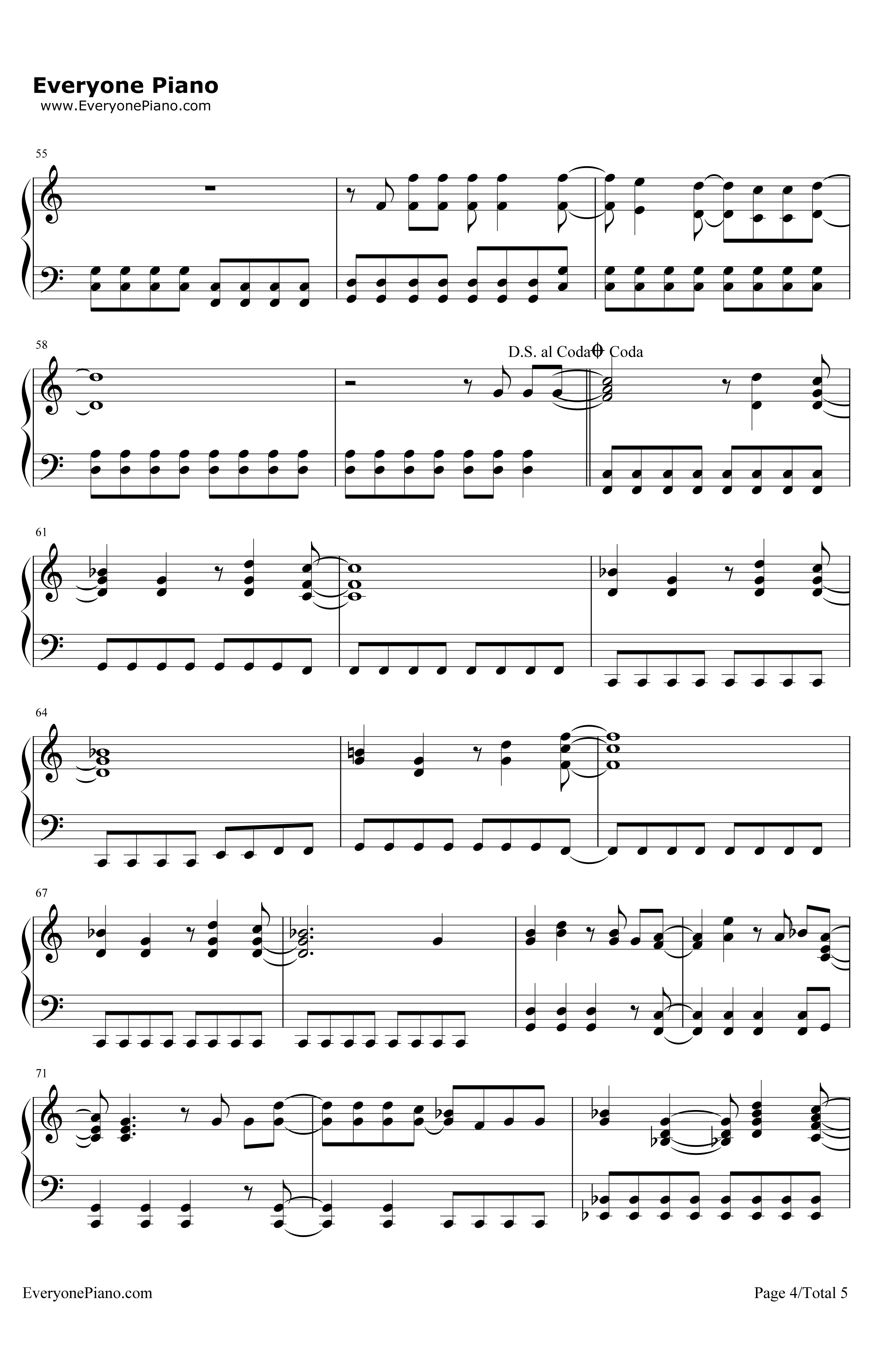 GetBack钢琴谱-DemiLovato4
