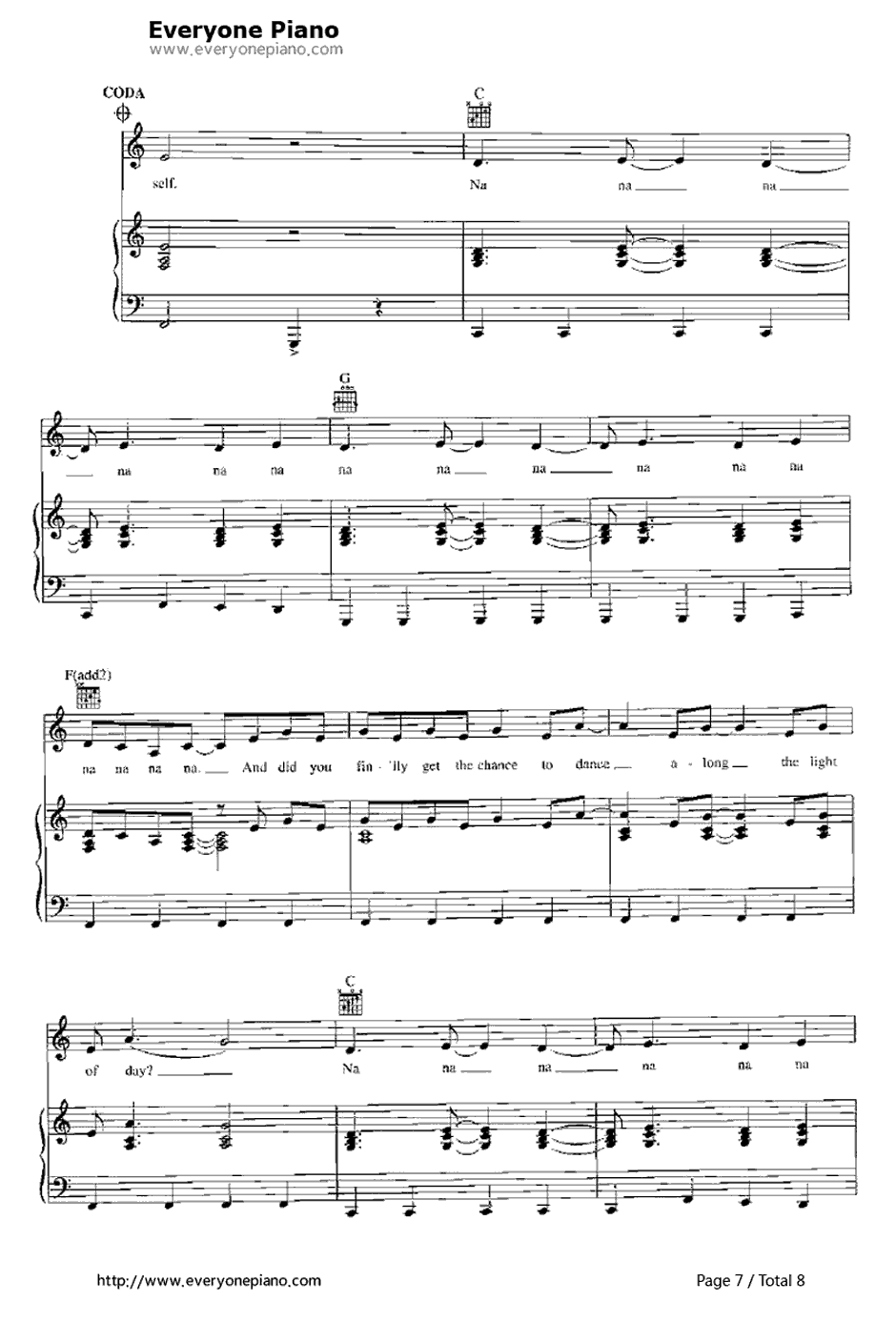Drops of Jupiter(TellMe)钢琴谱-Train7