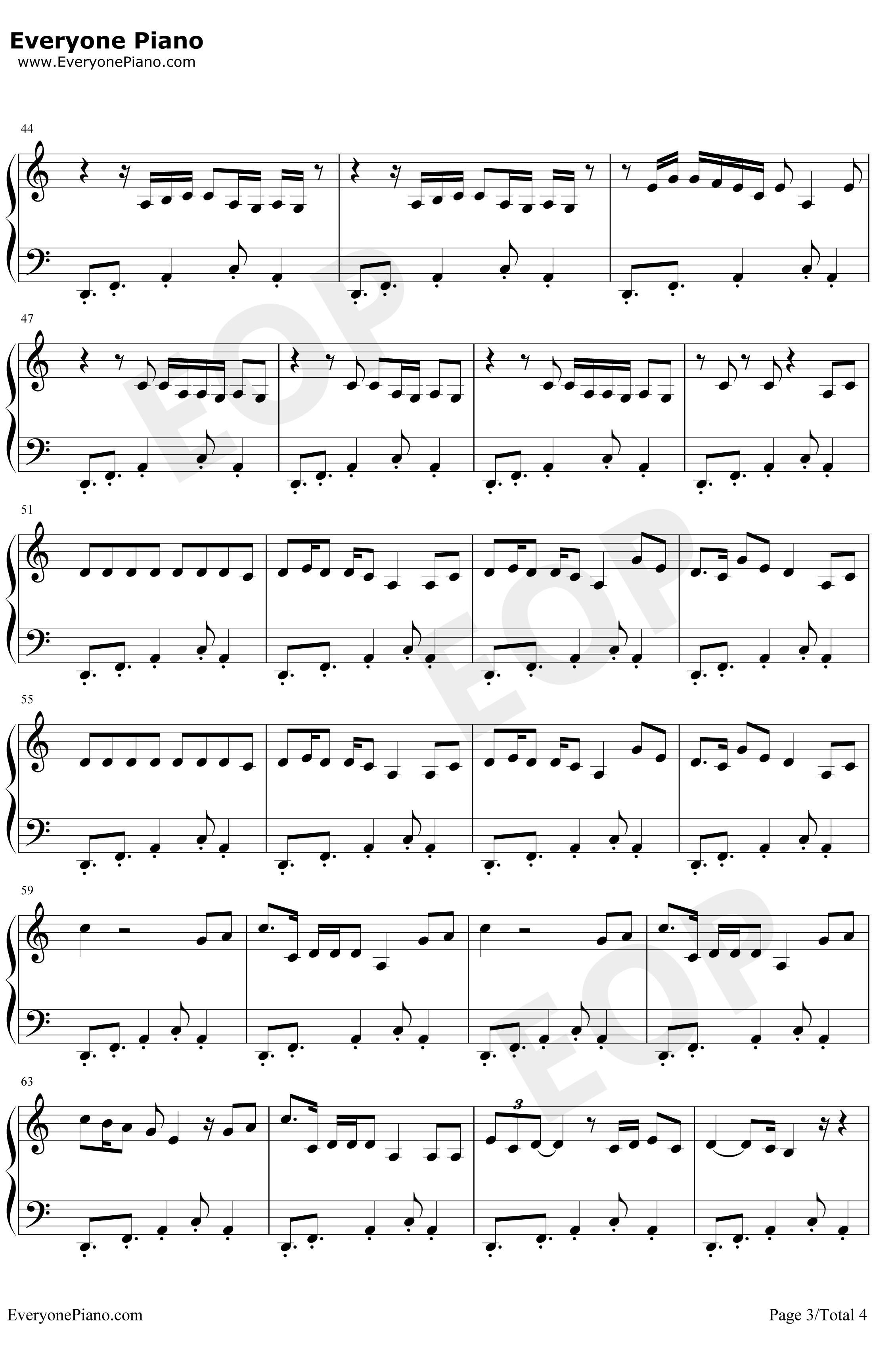 Almost Love钢琴谱-SabrinaCarpenter3