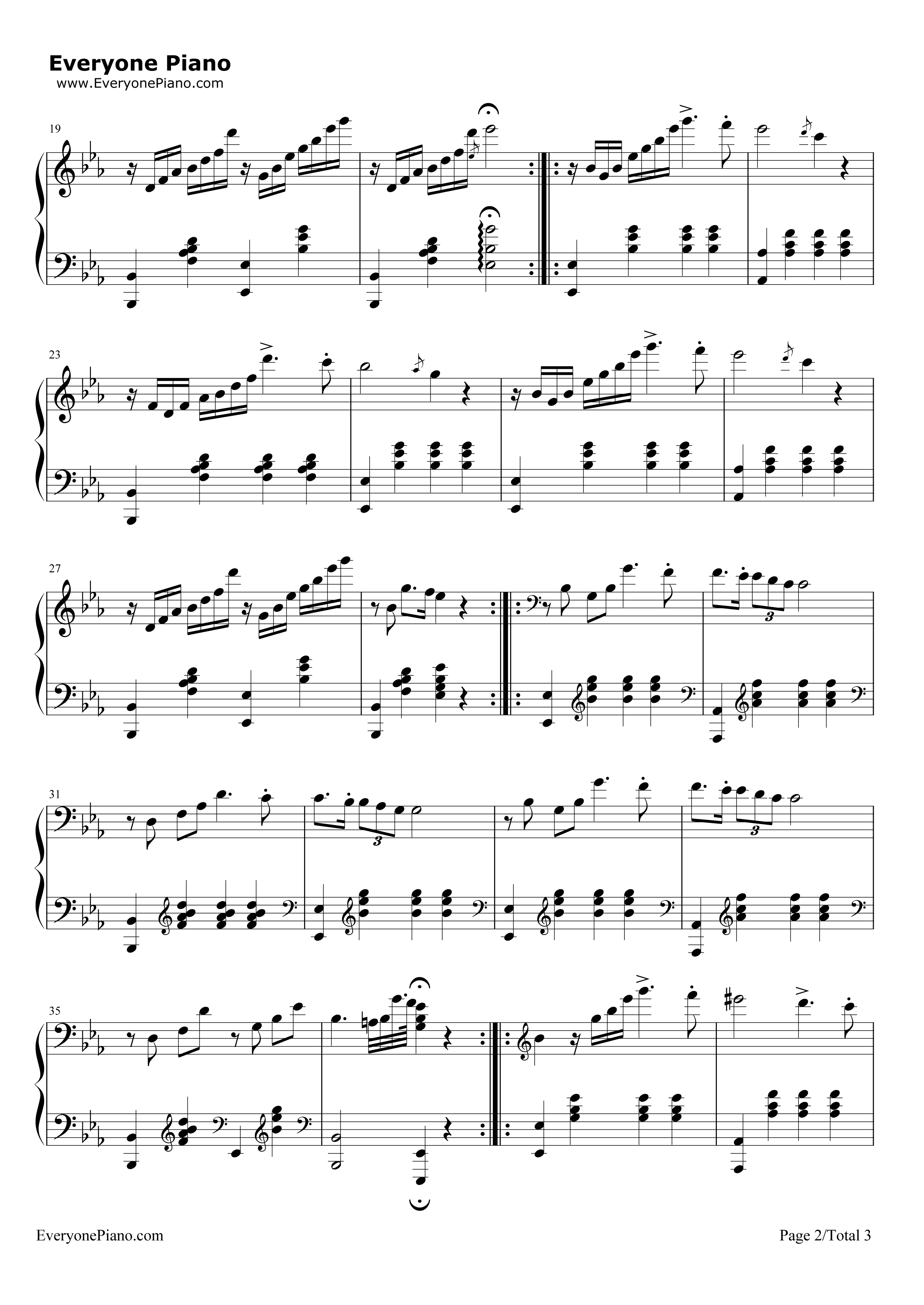 少女的祈祷（Maiden's Prayer）钢琴谱-巴达捷芙斯卡(Badarzewska)2